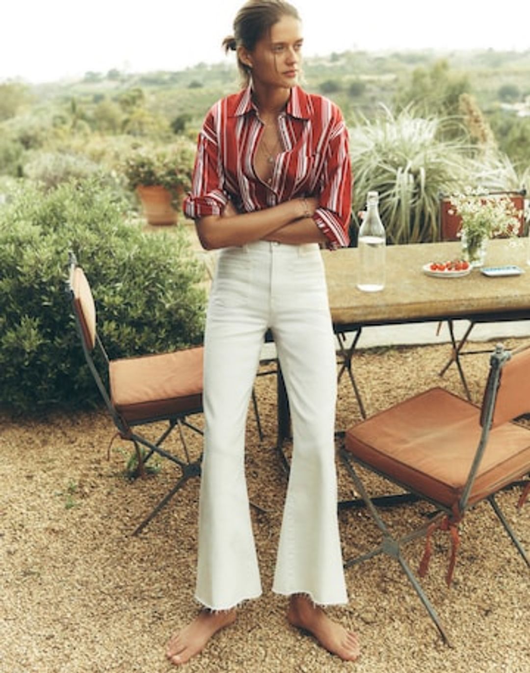 flared wide leg w. welt pkt #7