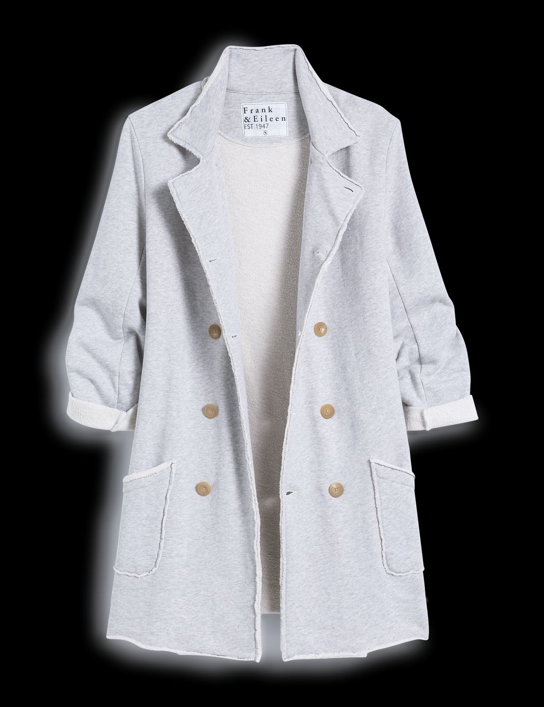 BELFAST TRENCH Gray Melange, Triple Fleece #6