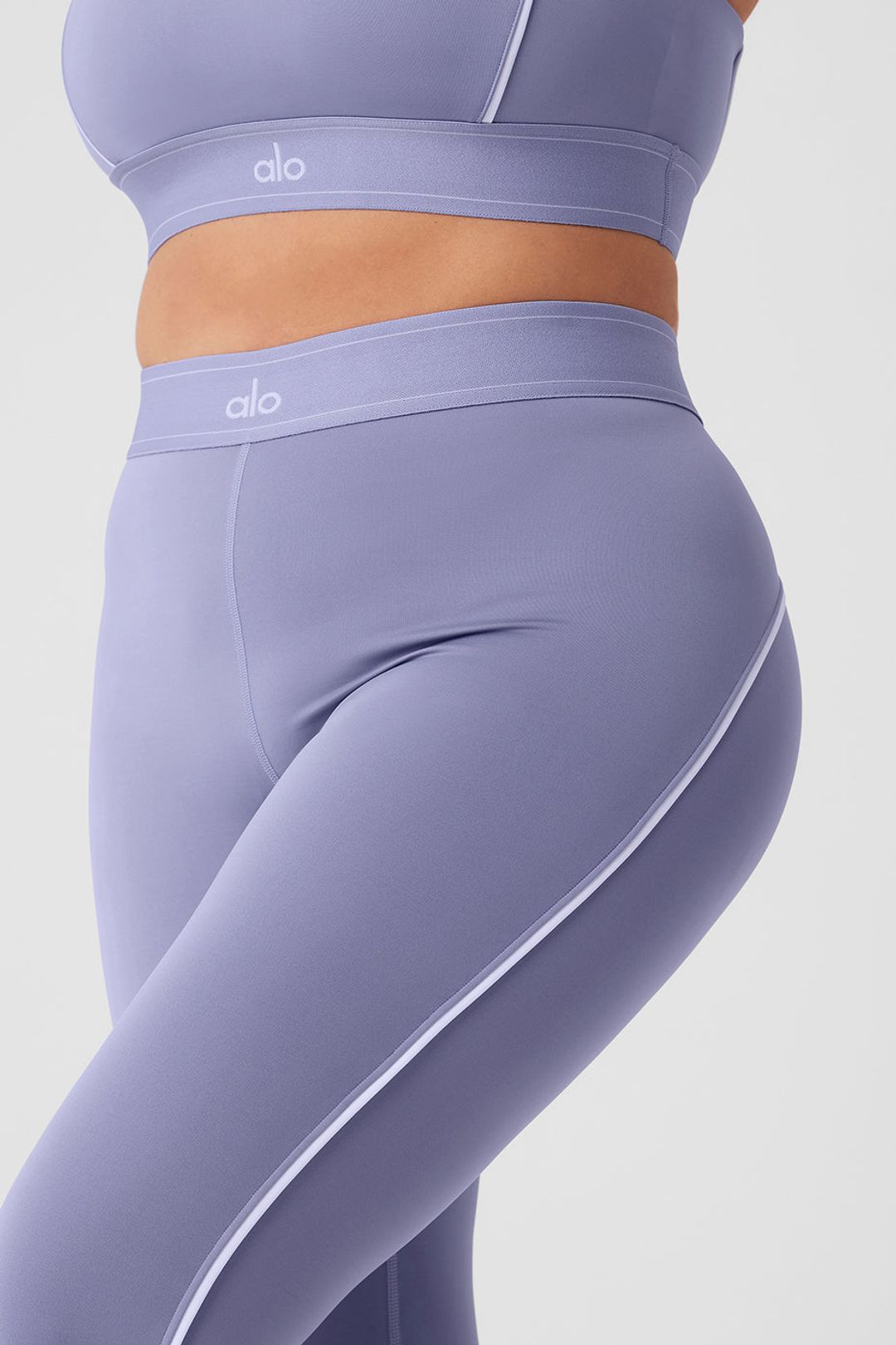 Airlift High-Waist Suit Up Legging - Lilac Blue/White #10