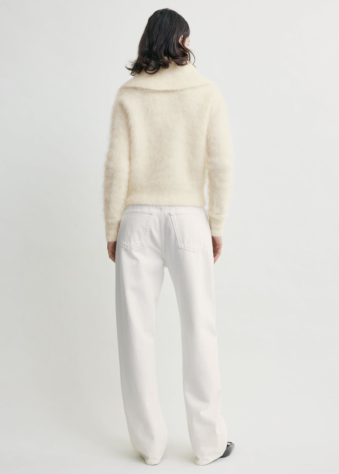 Funnel alpaca-blend knit milk #3