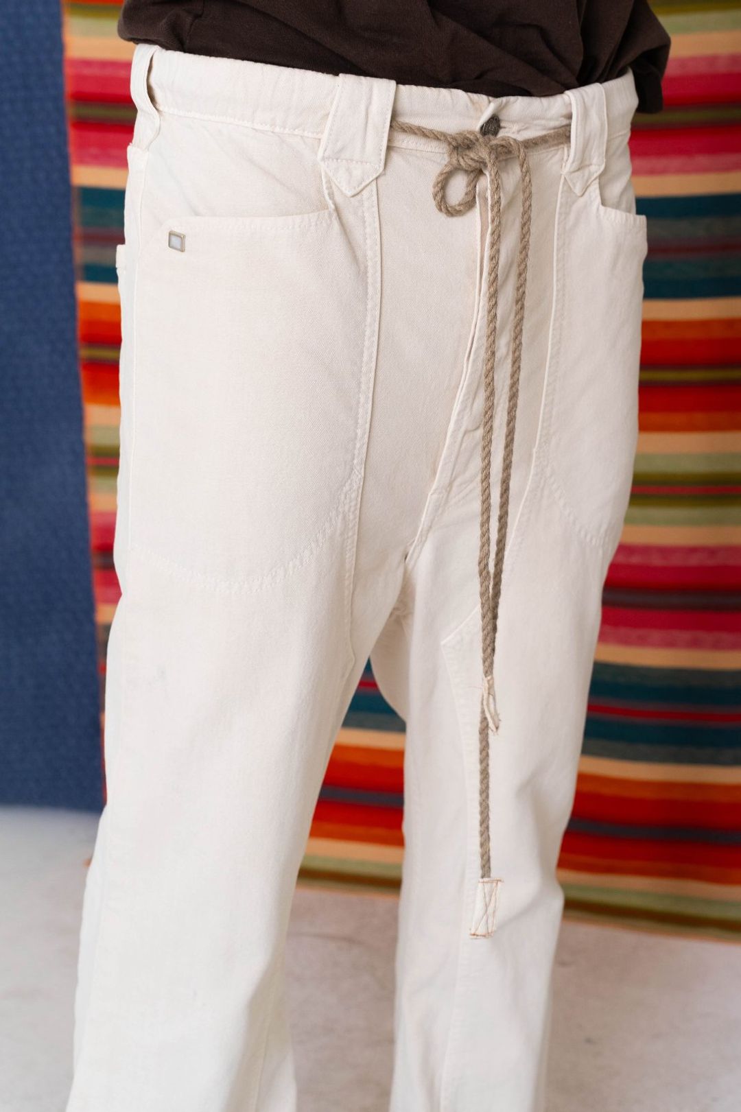 P75 Westerner Bell Bottoms Canvas Sunfaded Stone #4