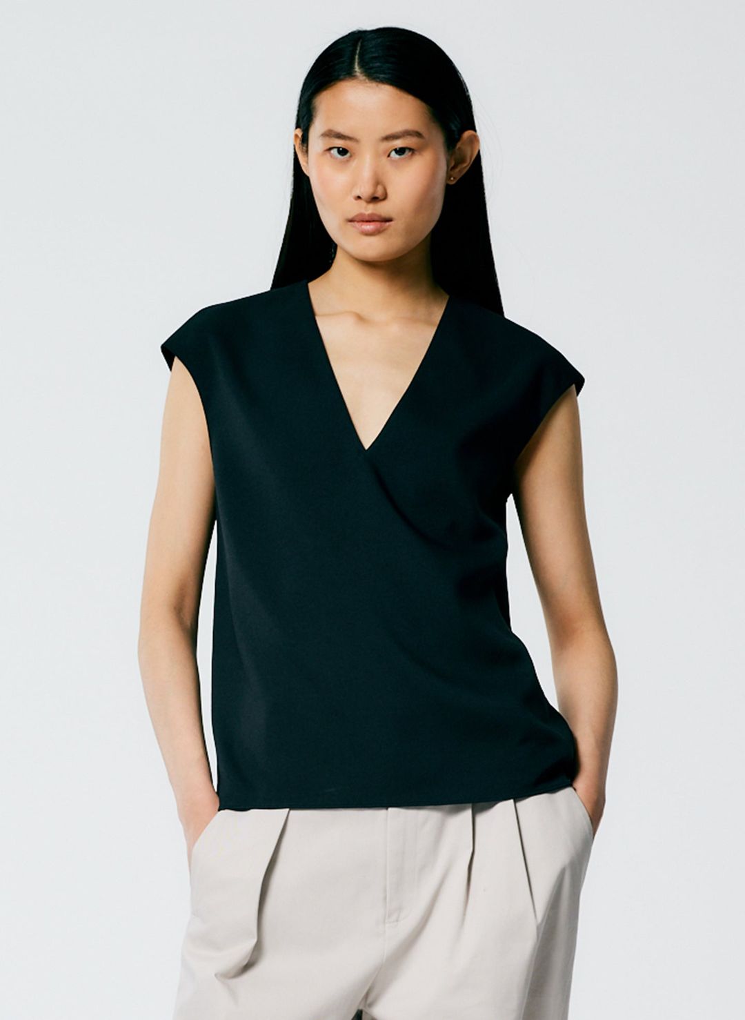 Chalky Drape Handkerchief Top #2