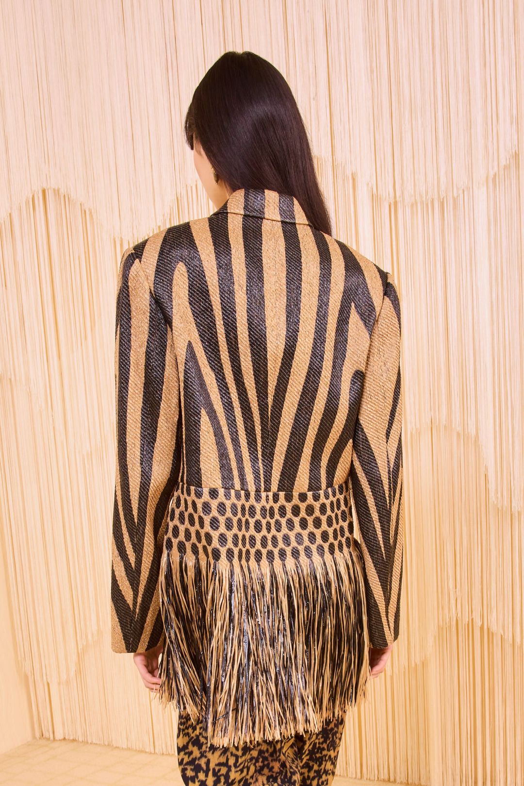 Priya Fringe Blazer - Tapir #4