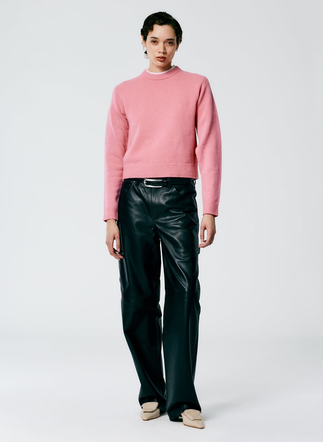 Soft Lambswool Shrunken Crewneck Pullover #6