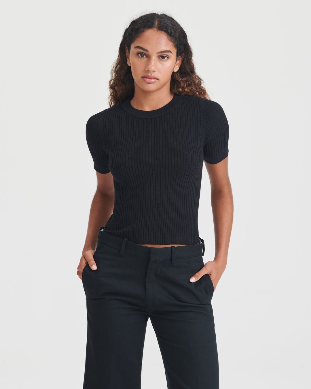 Silk Cashmere Short Sleeve Tee #5