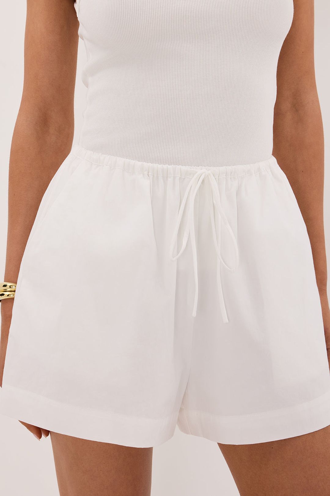 SOMMER WHITE POPLIN SHORT #5