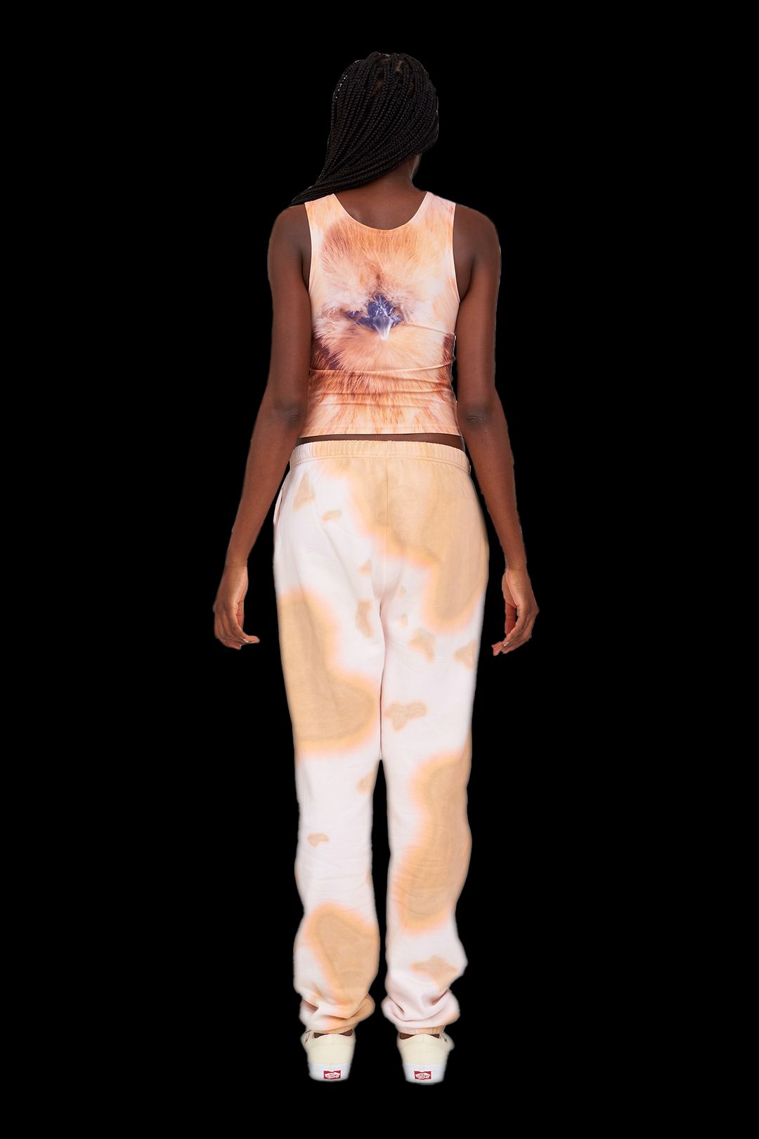 BEIGE COW RHINESTONE SWEATPANT #4