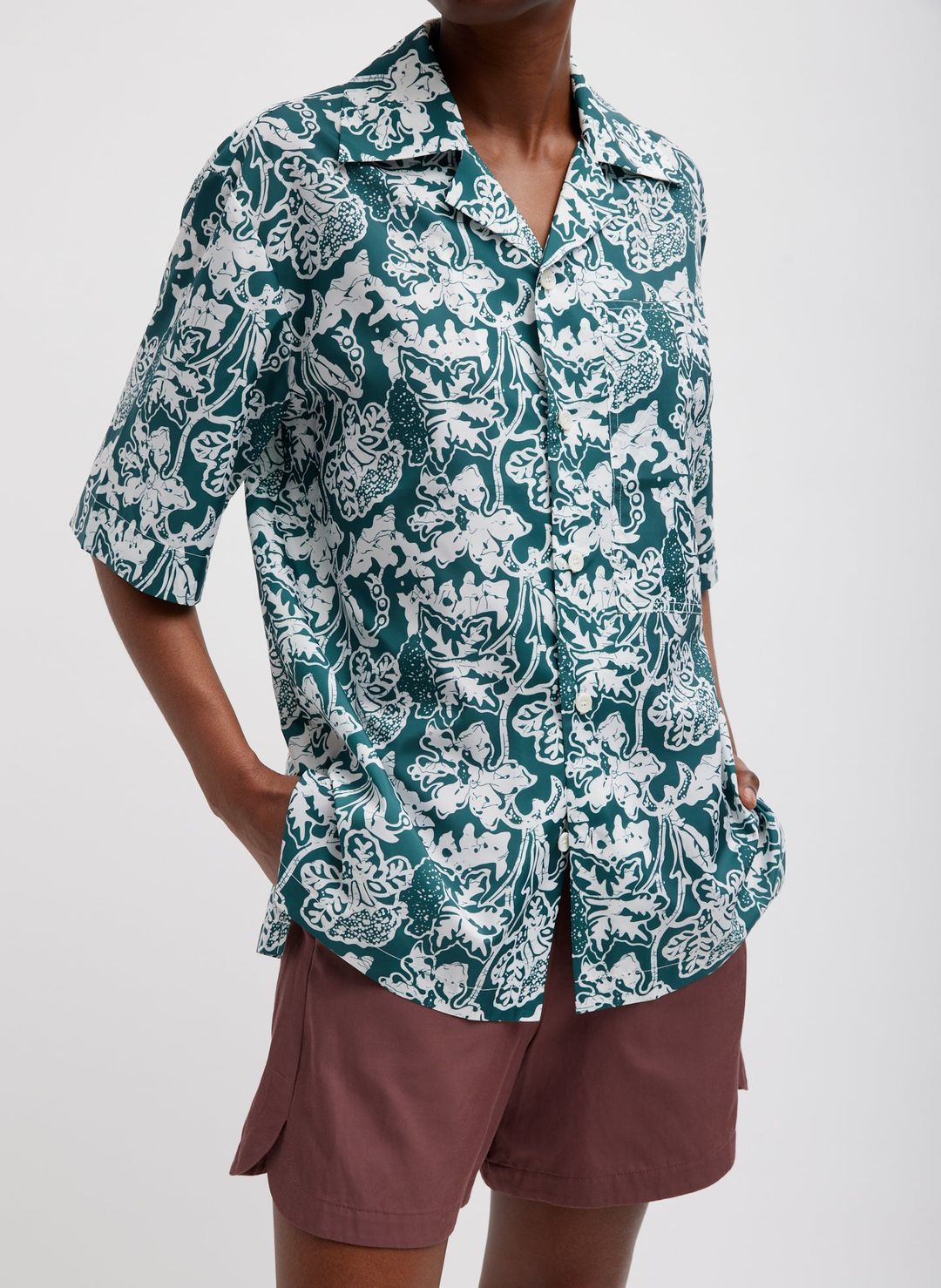 Recycled Nylon Batik Camp Shirt