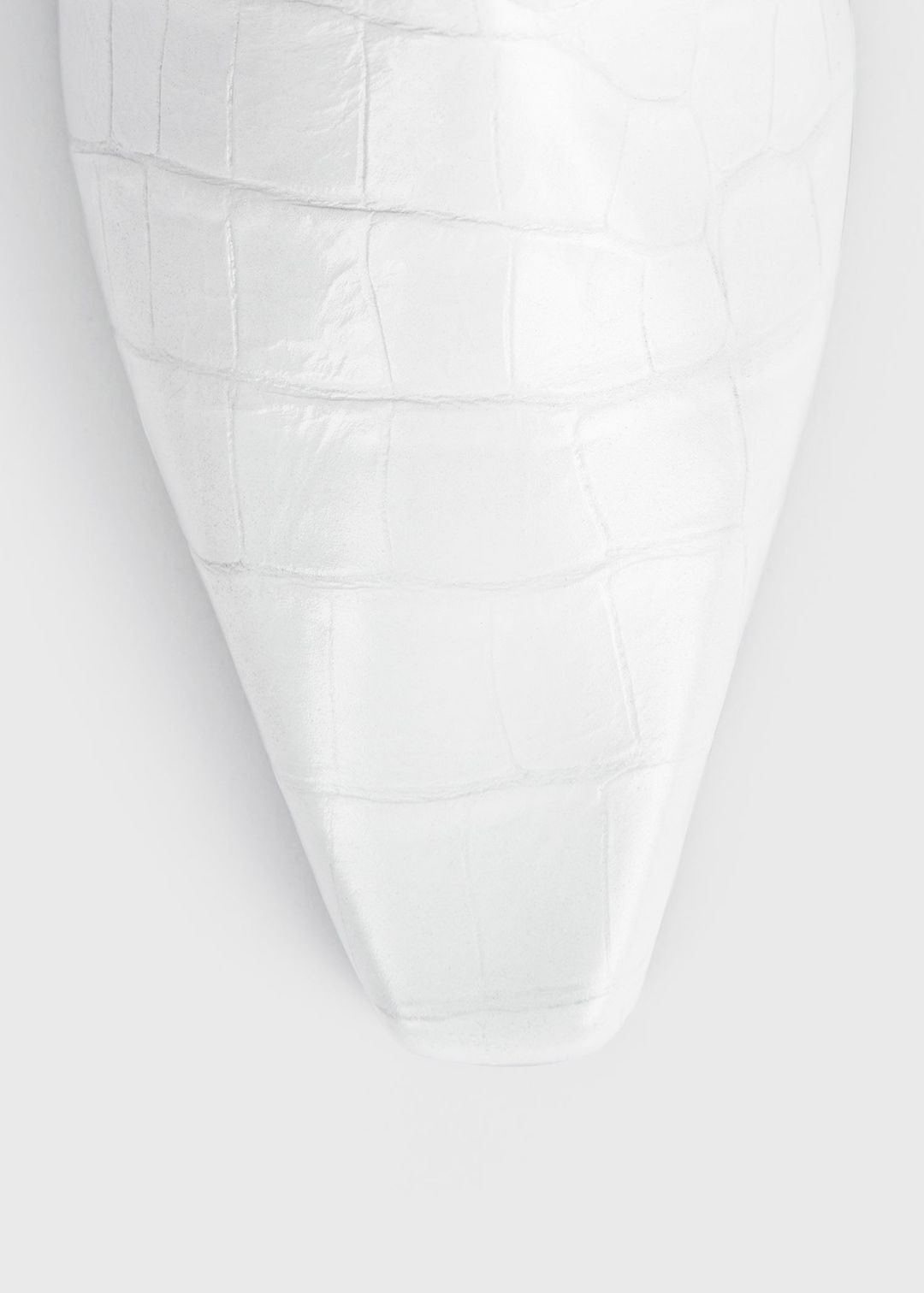 The Croco Slim Ankle Boot white #6