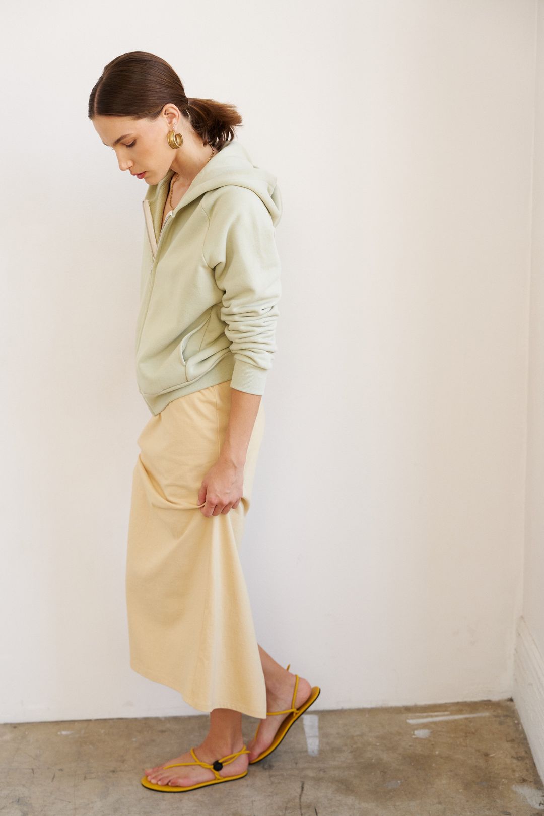 The Column Skirt in Butter #5