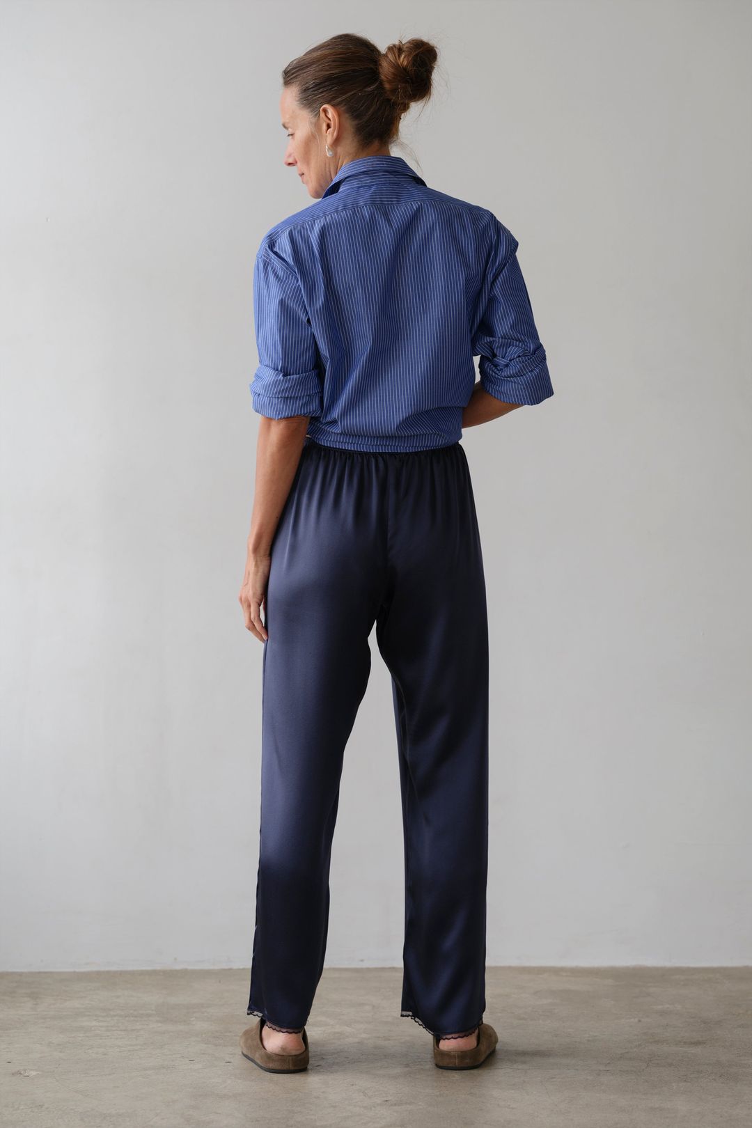 The Silk Lace Simple Pant #6