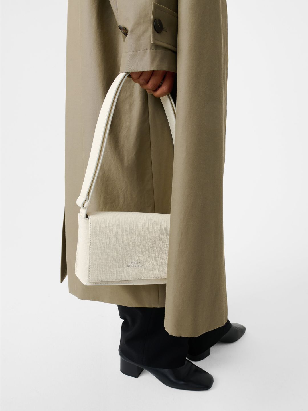 Holin Coated Cotton Trench in Dark Dusk #6