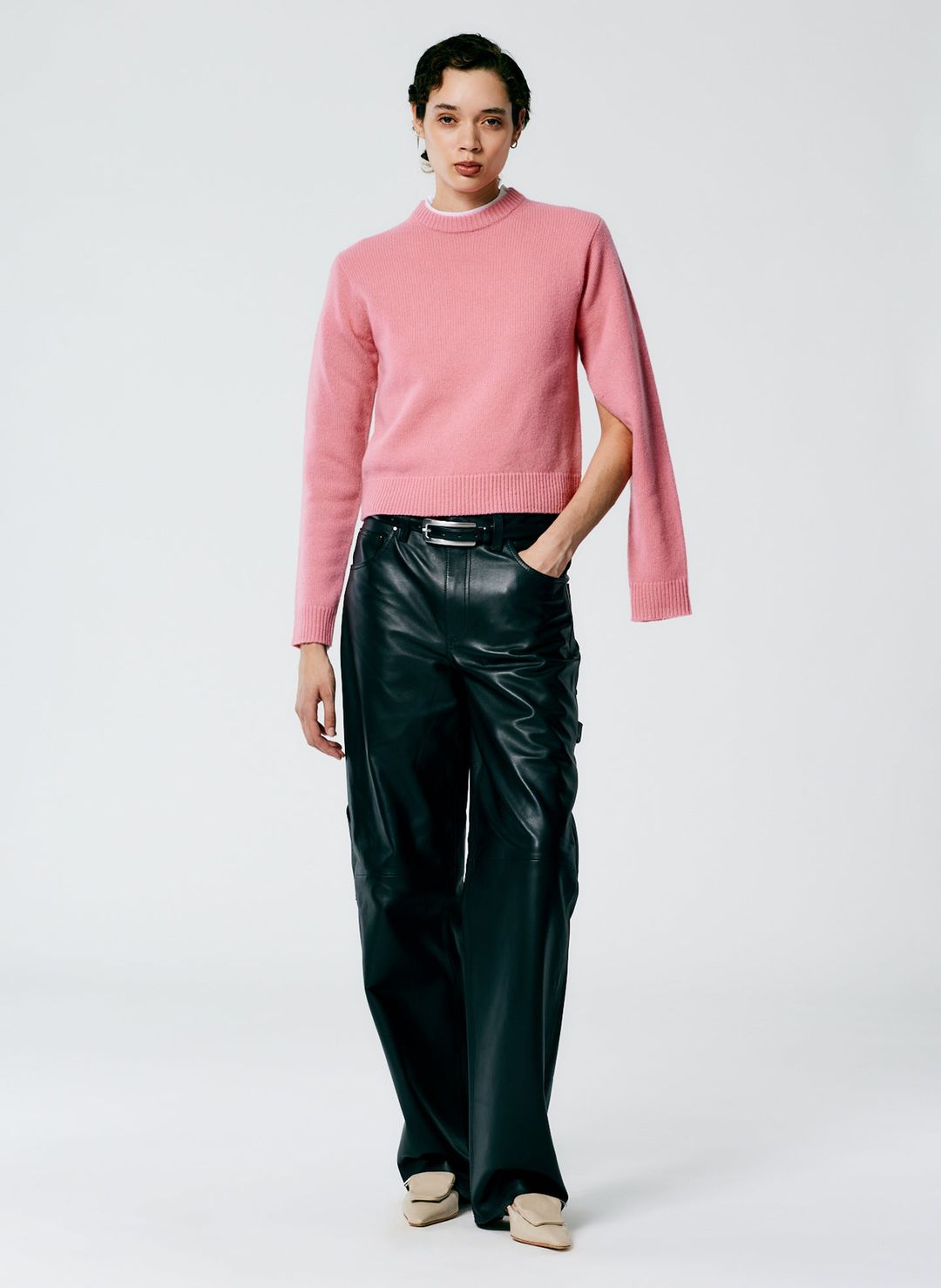 Soft Lambswool Shrunken Crewneck Pullover #5