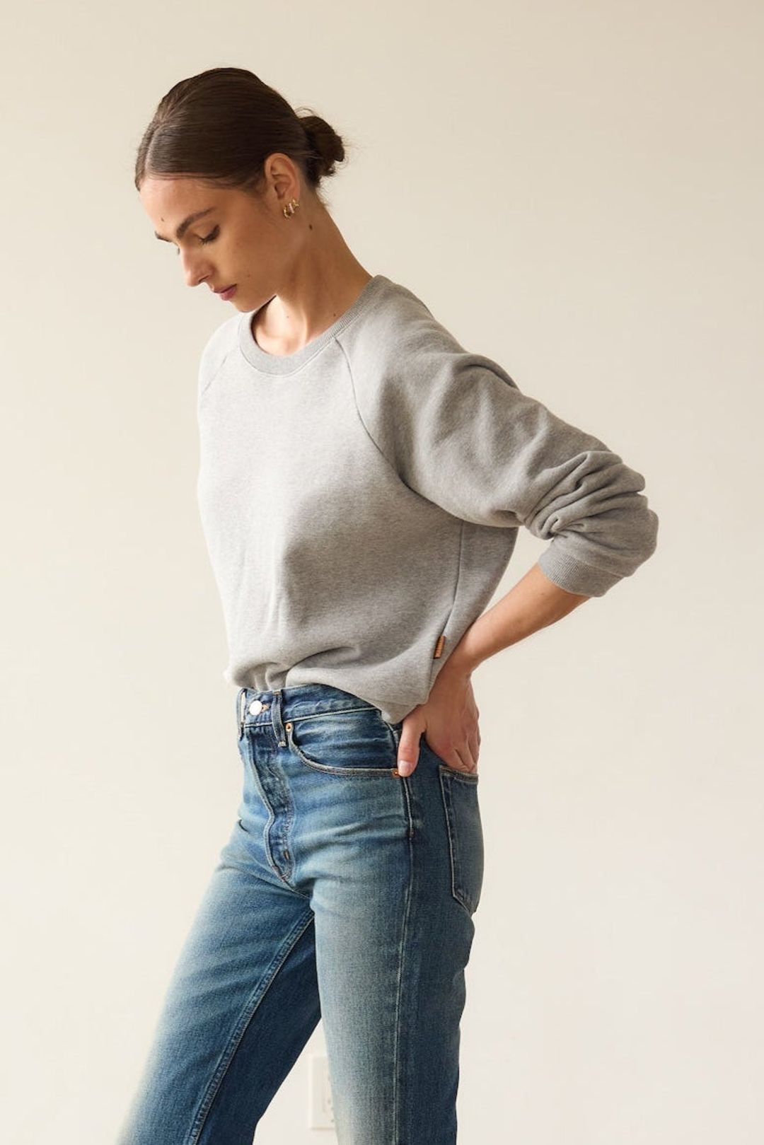 The Daily Sweatshirt in Heather Grey