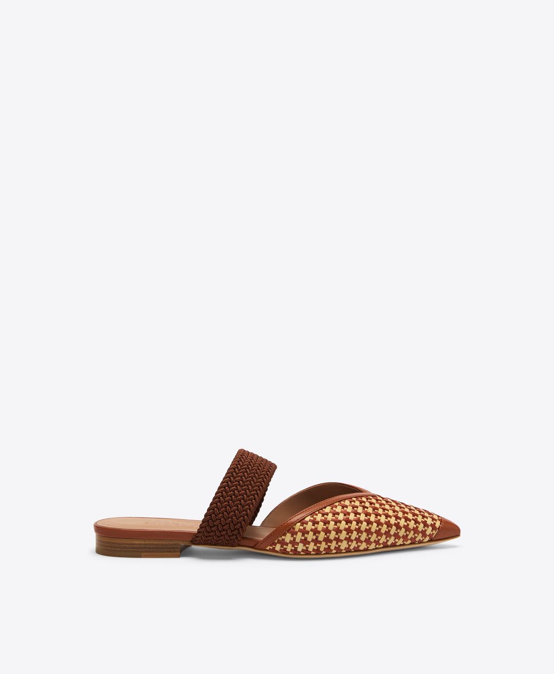 Manu Flat - Tan Raffia Pointed Toe Flats