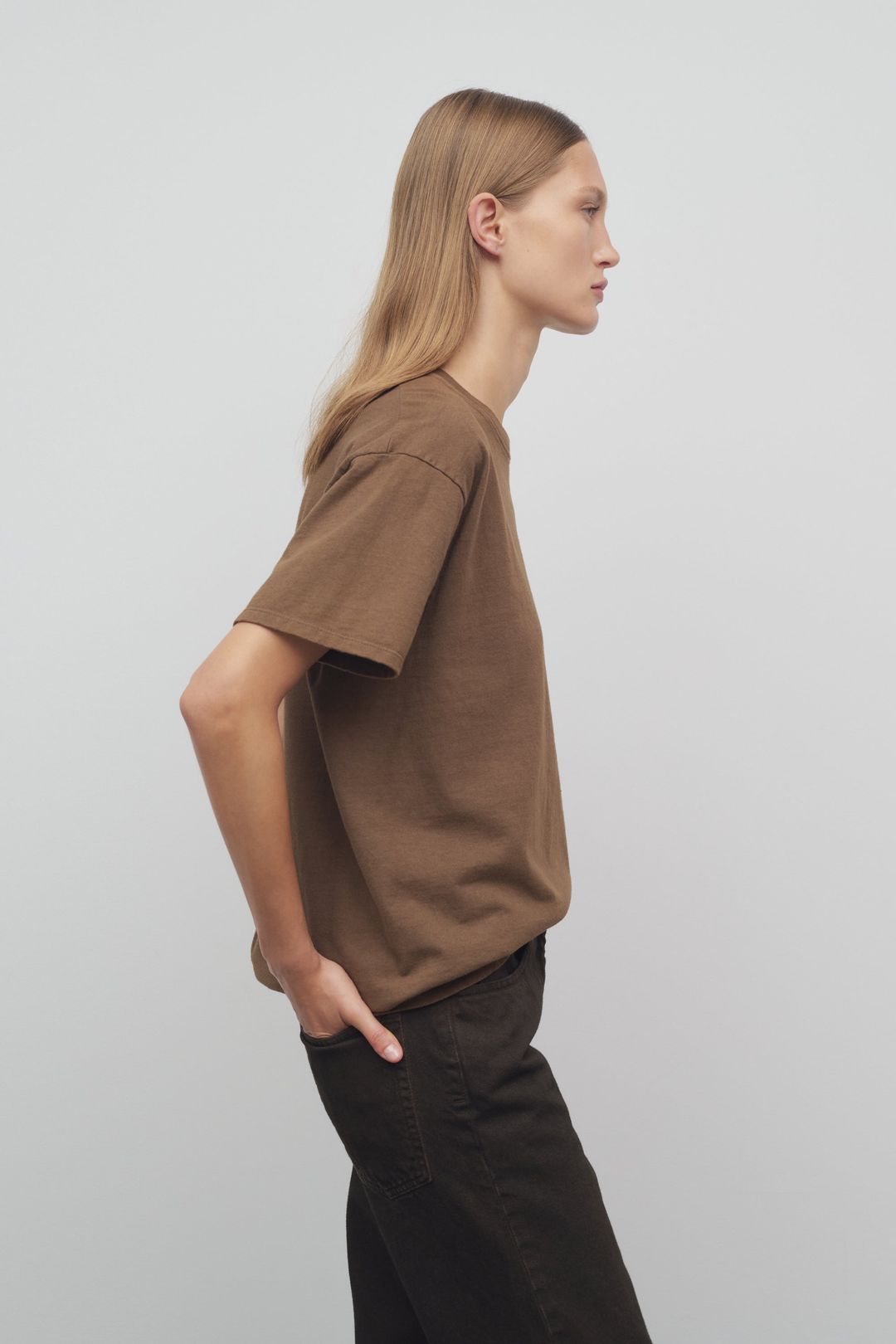 Ash T-Shirt in Cotton and Silk #4