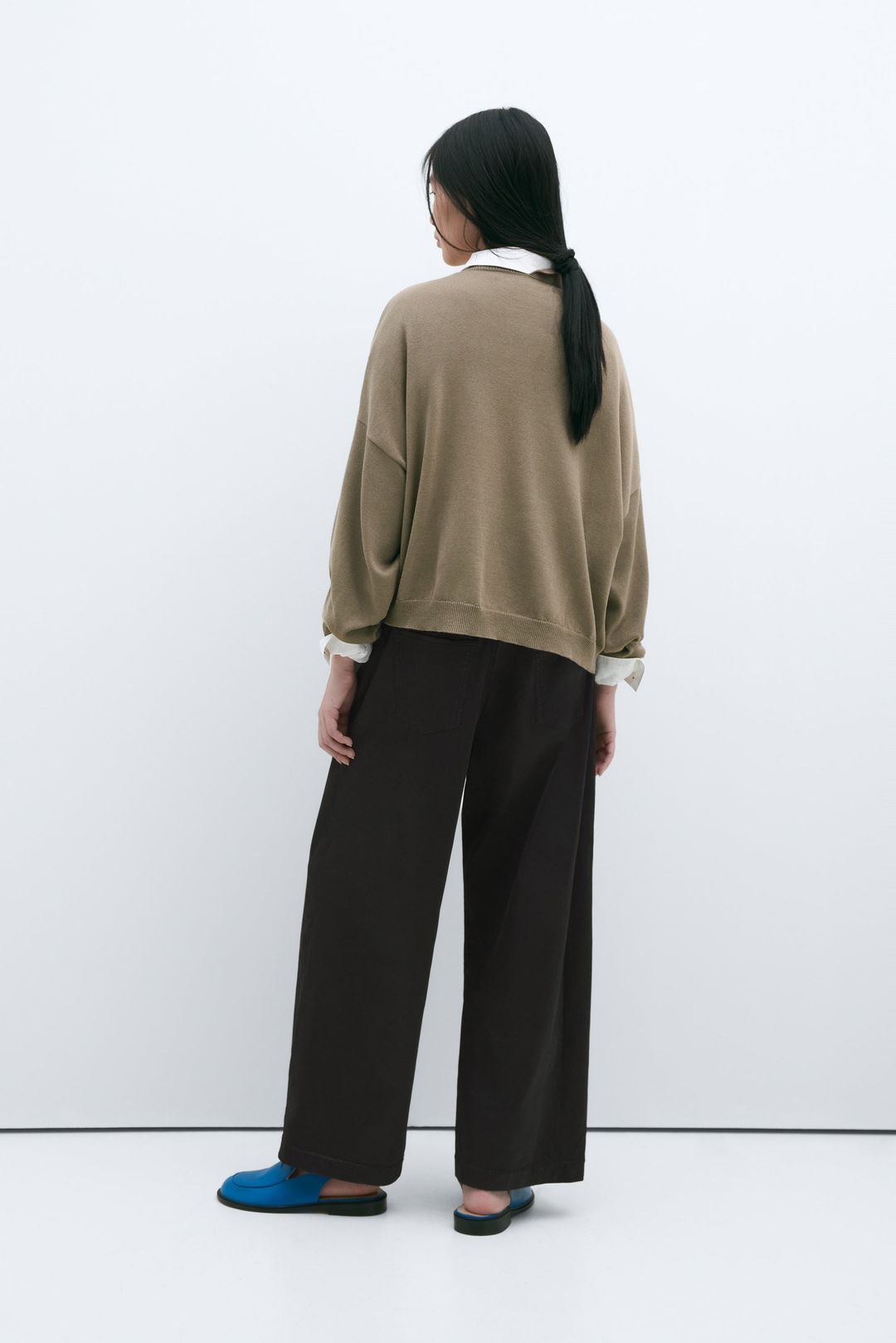 COTTON & CASHMERE CARDIGAN TAUPE