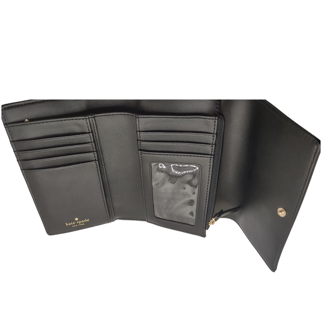 KATE SPADE Sawyer Street Callie Black Leather Clutch Wallet #3