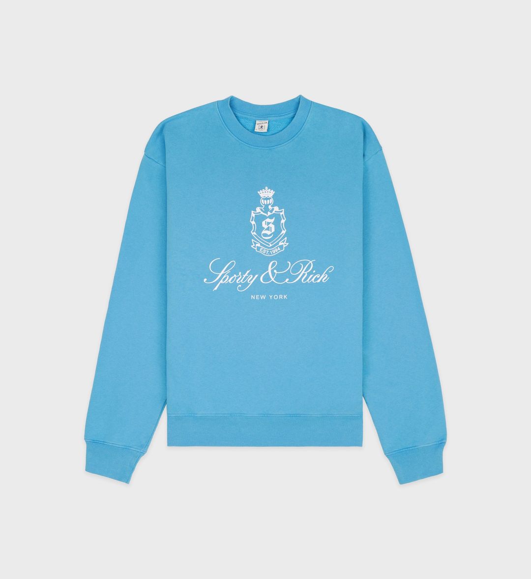 Vendome Crewneck - Olympic Blue/White
