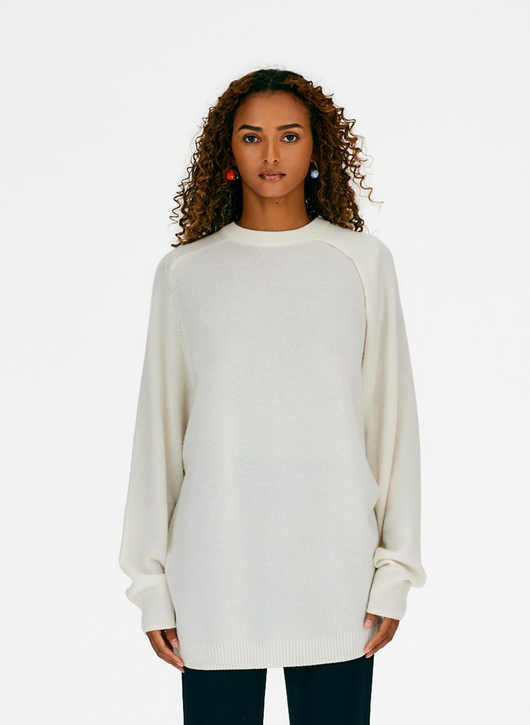 Feather Weight Cashmere Cutout Sleeve Pullover #18