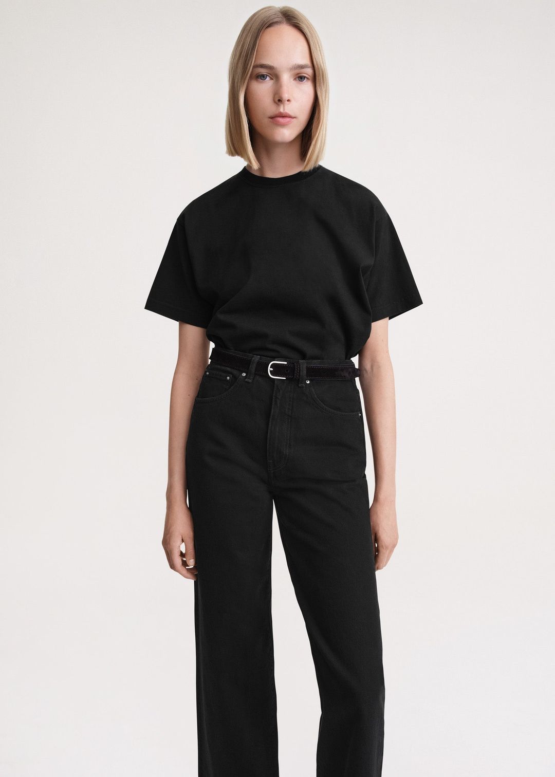 Flare fit denim black #4
