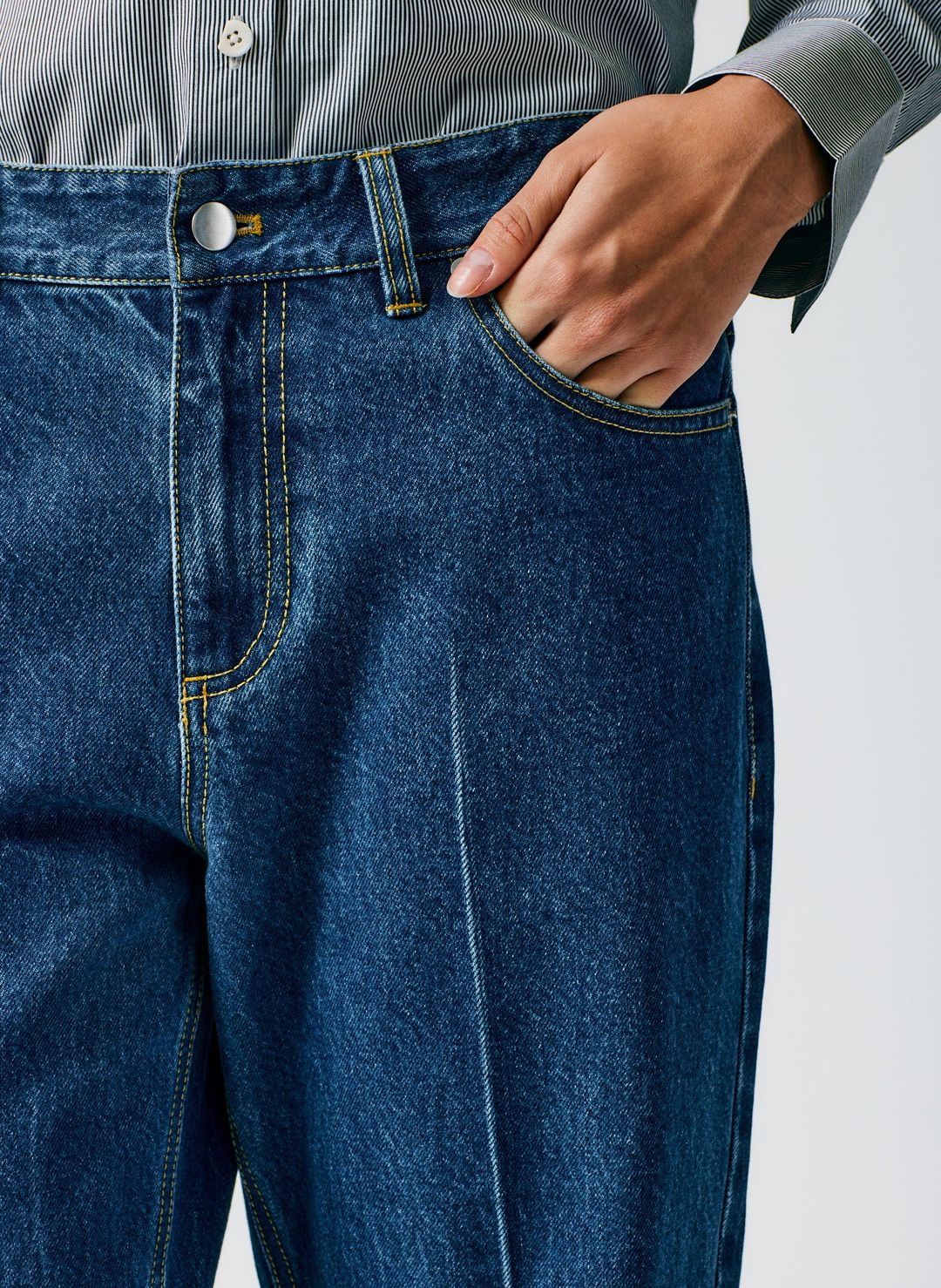 Medium Stone Wash Denim Elfie Jean #10
