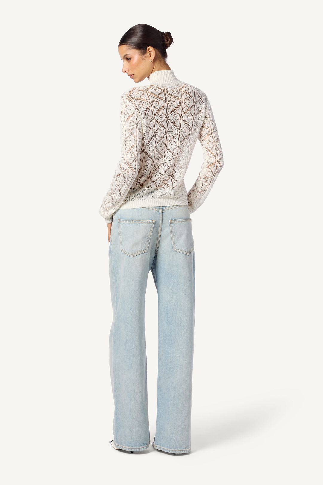 BRIT MOCK NECK LONG SLEEVE TOP | GARDENIA #3