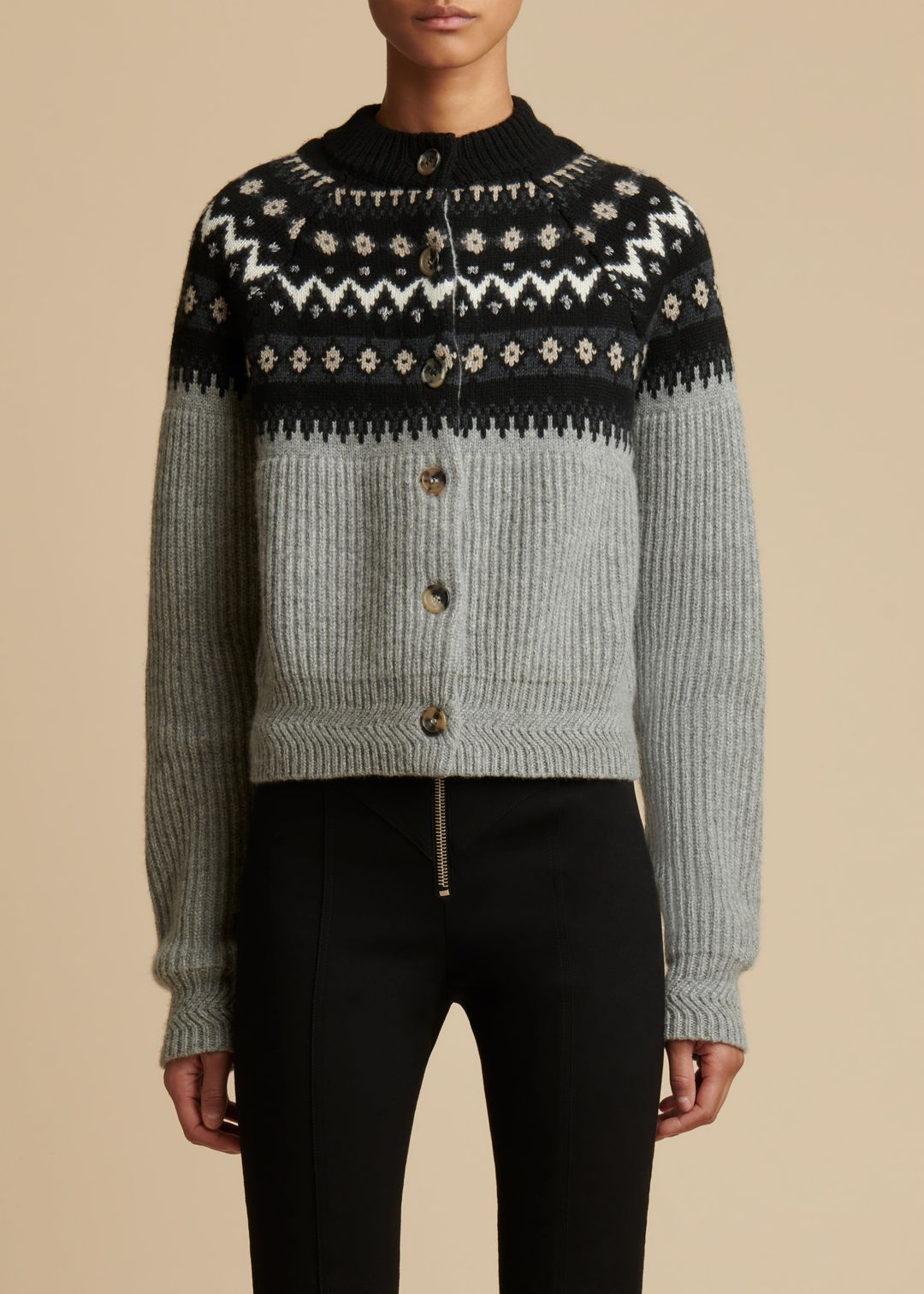 The Michaela Cardigan in Neutral Multi