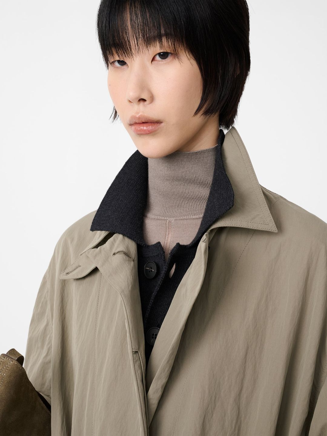 Campion Trench Coat in Mole #8