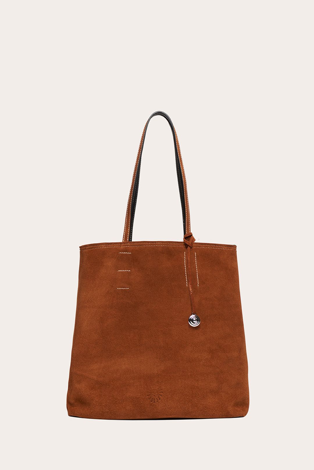 Paper Tote Saddle Brown Suede