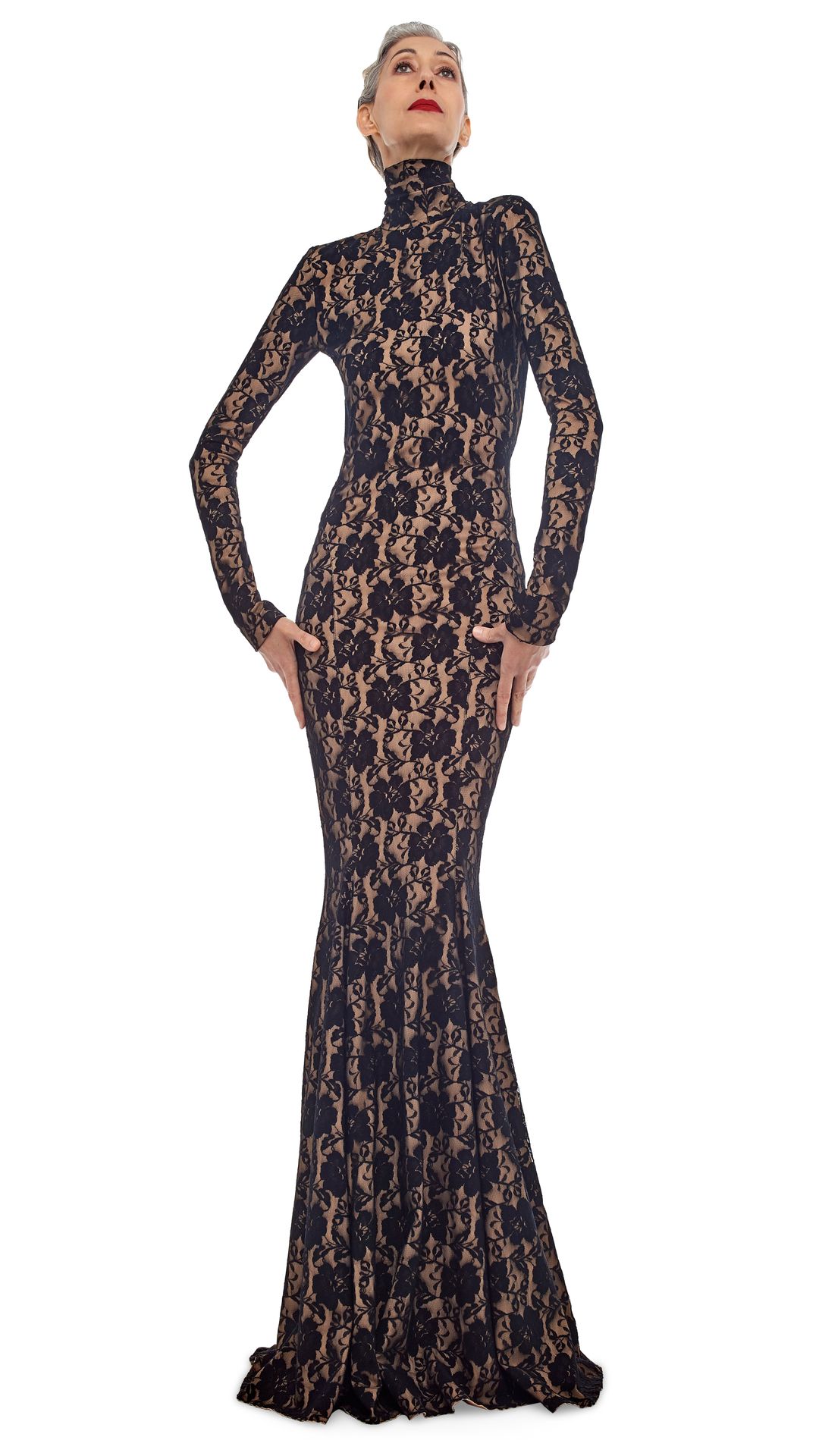 TURTLE OPEN BACK GOWN