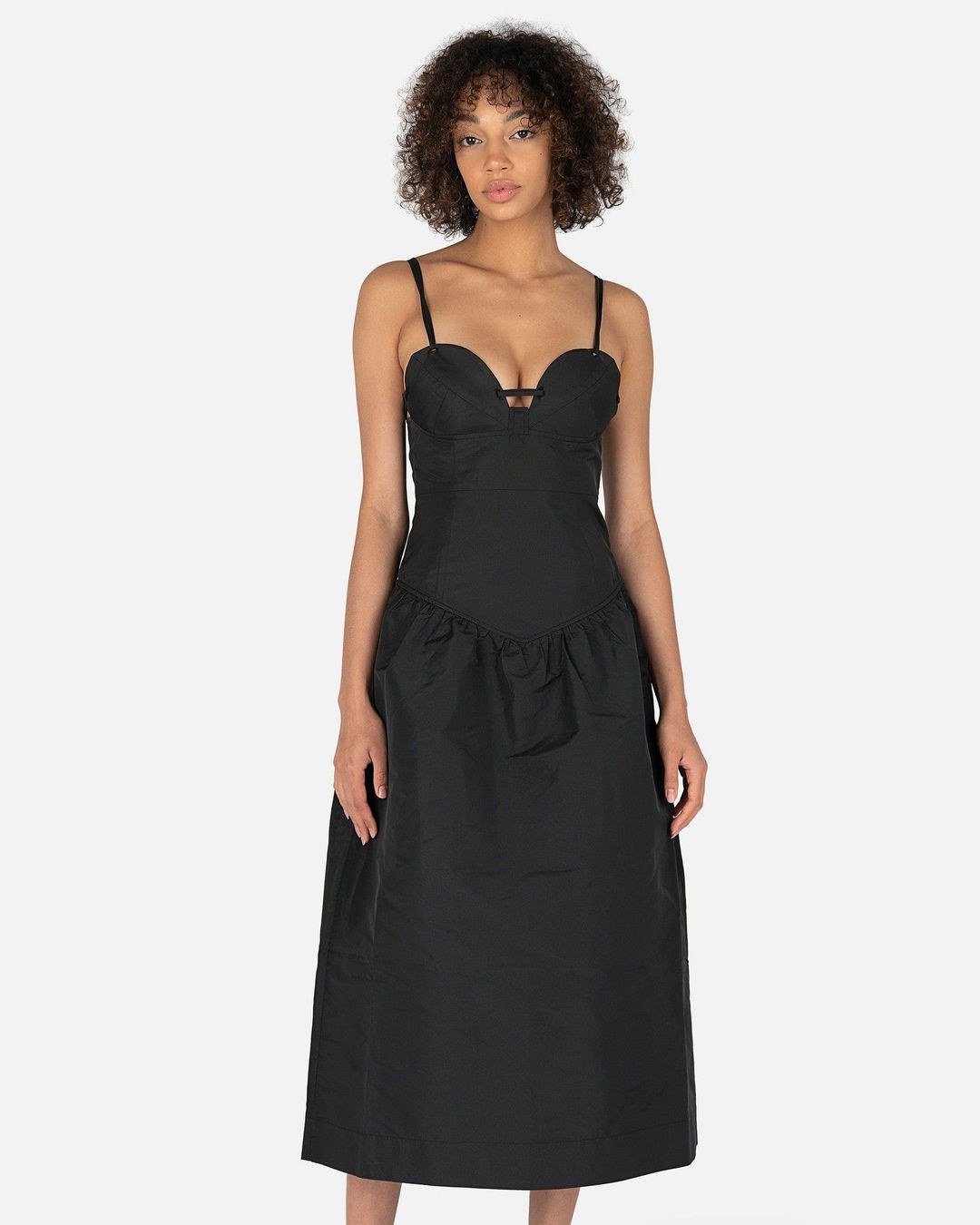 Taffeta Dress in Black #2
