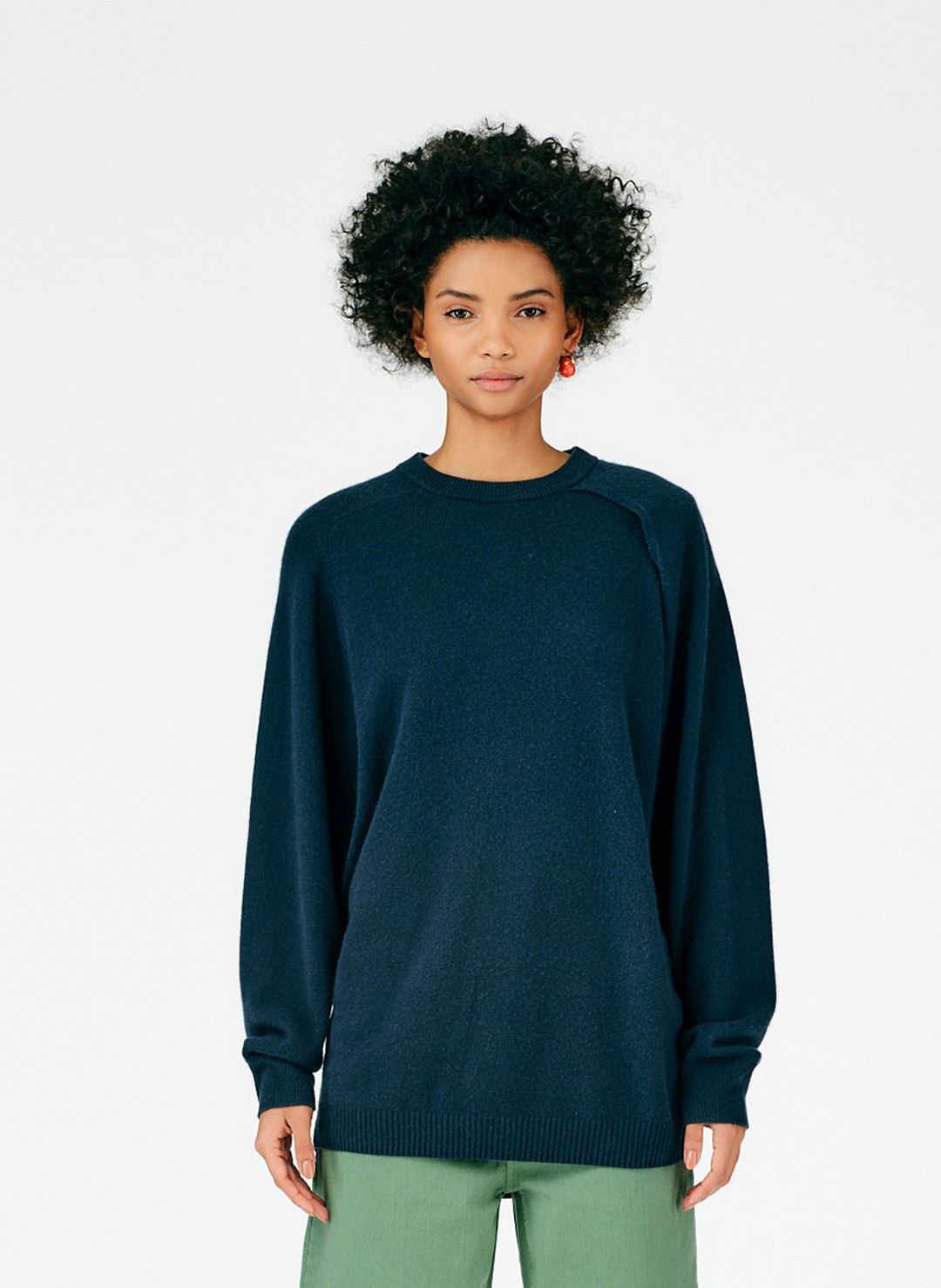 Feather Weight Cashmere Cutout Sleeve Pullover #11