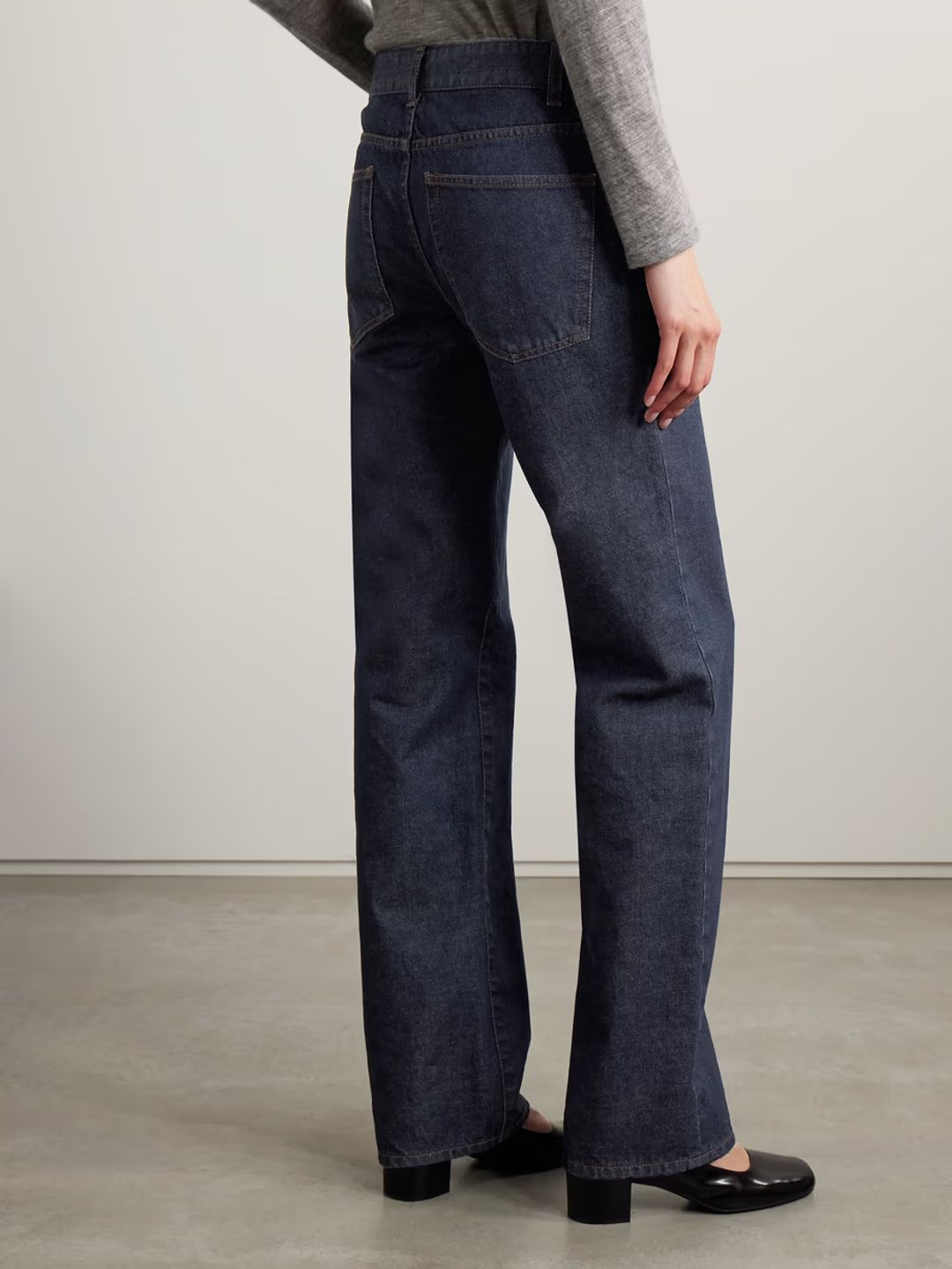 Carlyl mid-rise straight-leg jeans #4