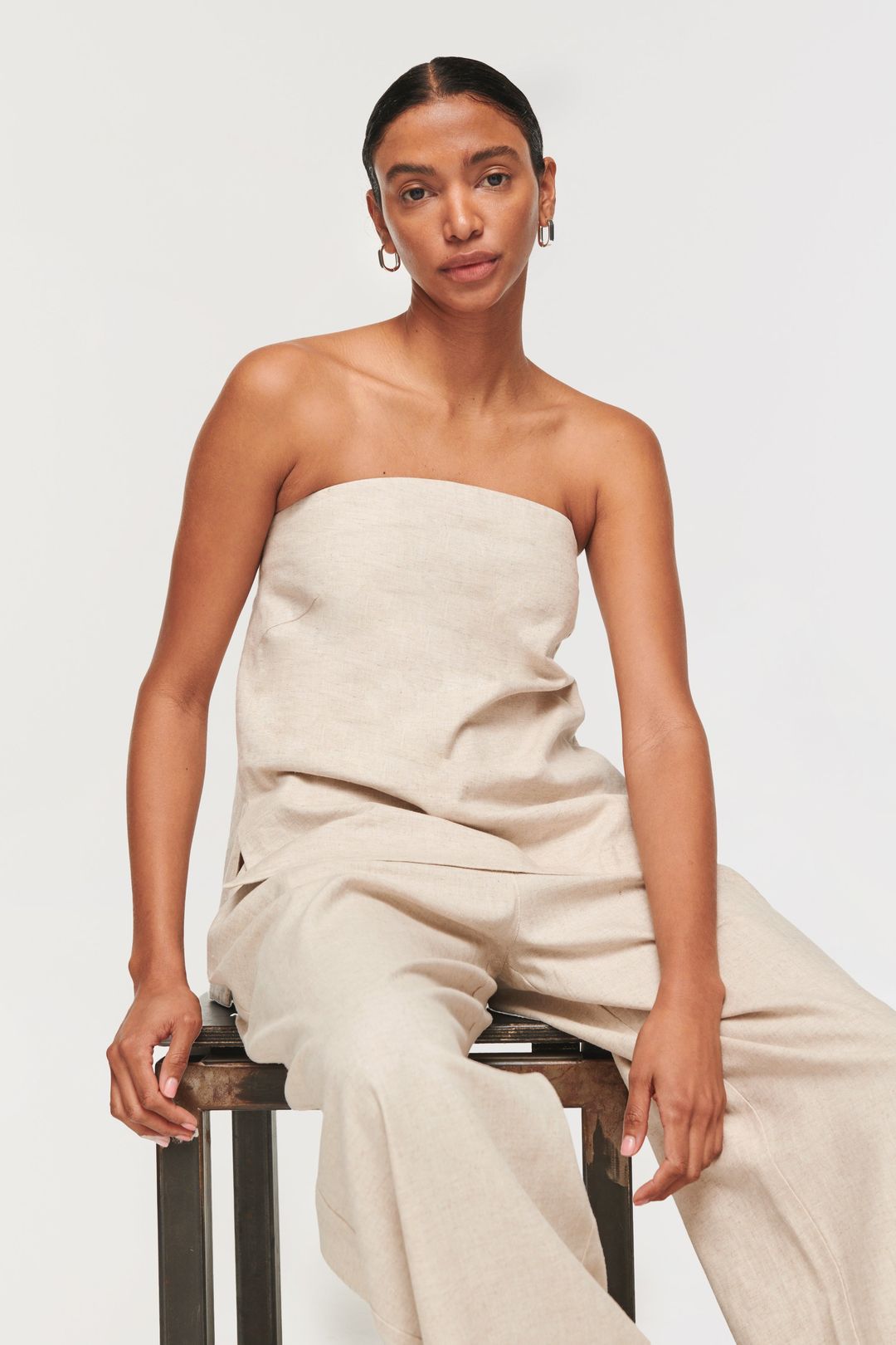 GALLY LINEN TOP