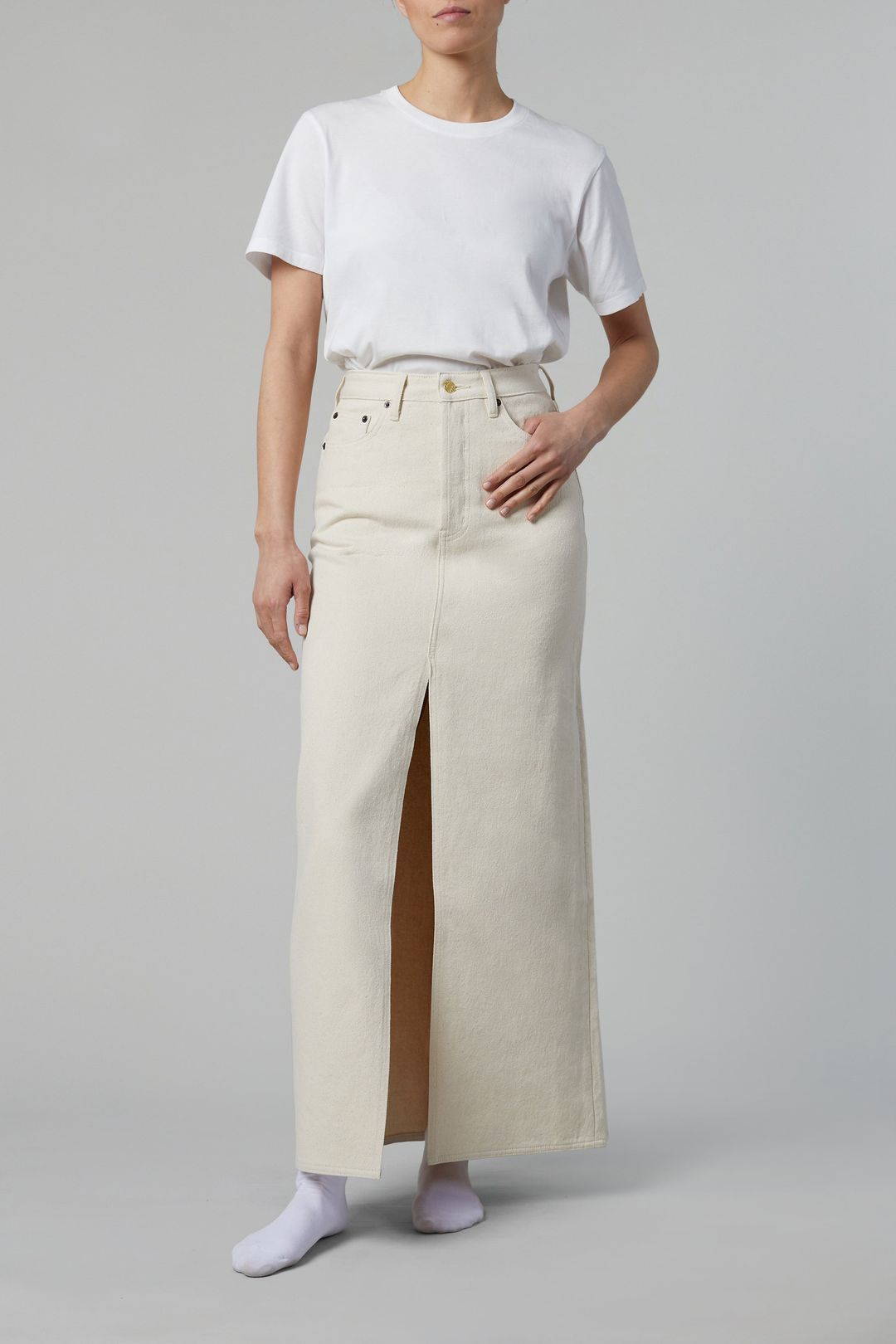 Lima Skirt in Bone #3