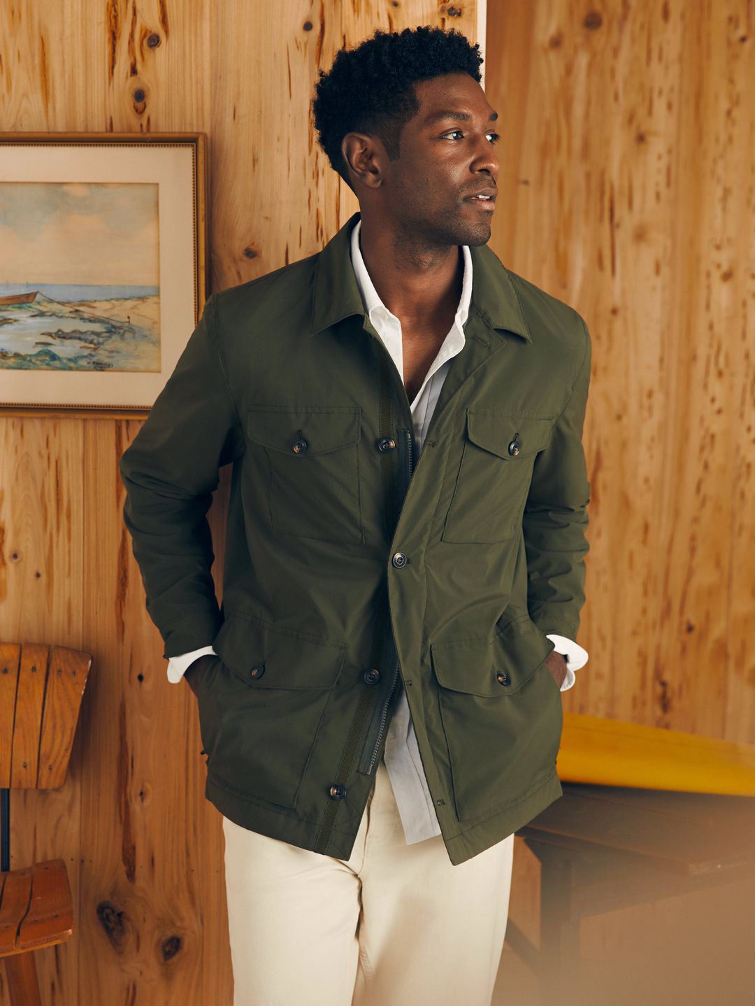 Reserve Four Pocket Field Jacket - Cascade Olive