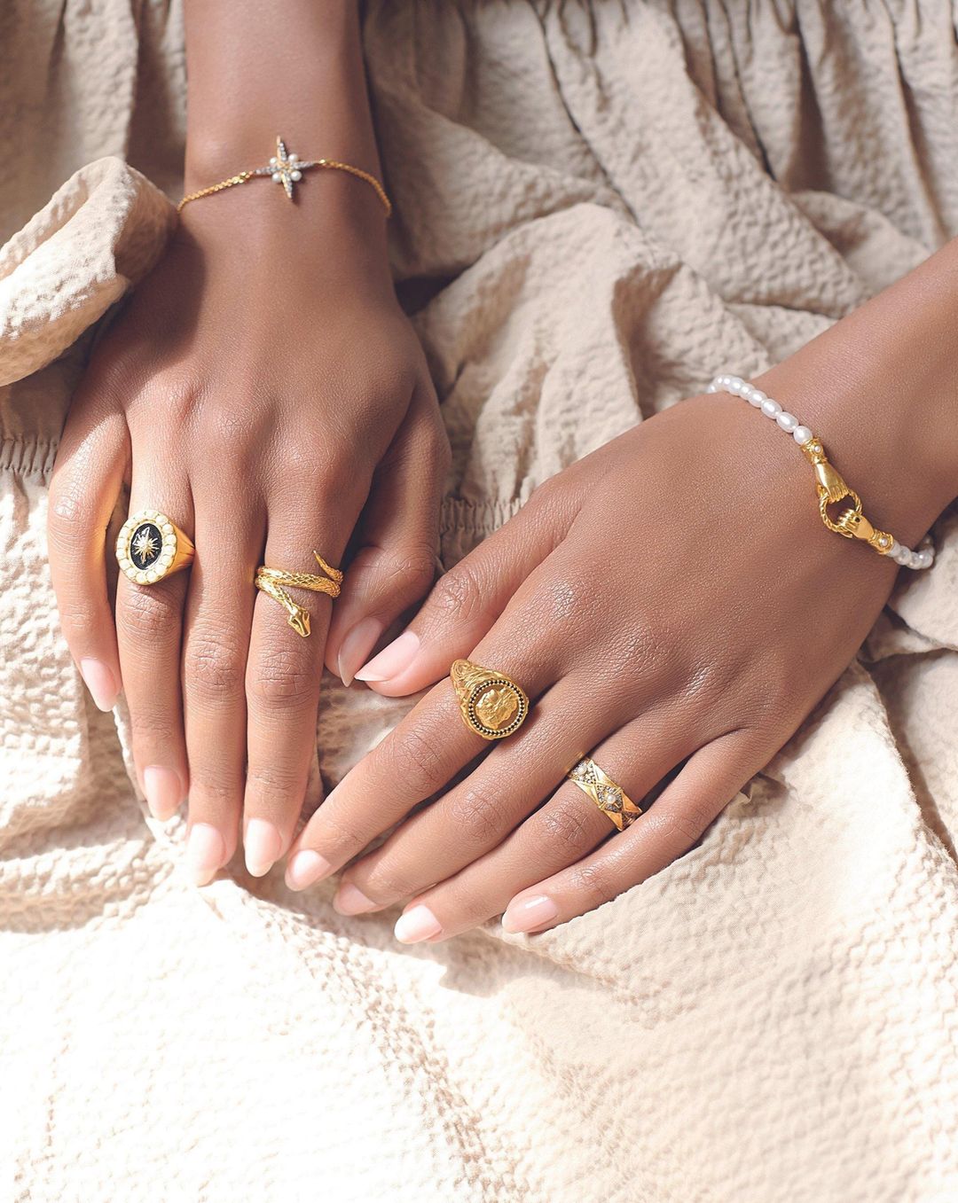 Harris Reed Coiled Serpent Ring | 18ct Gold Plated #6