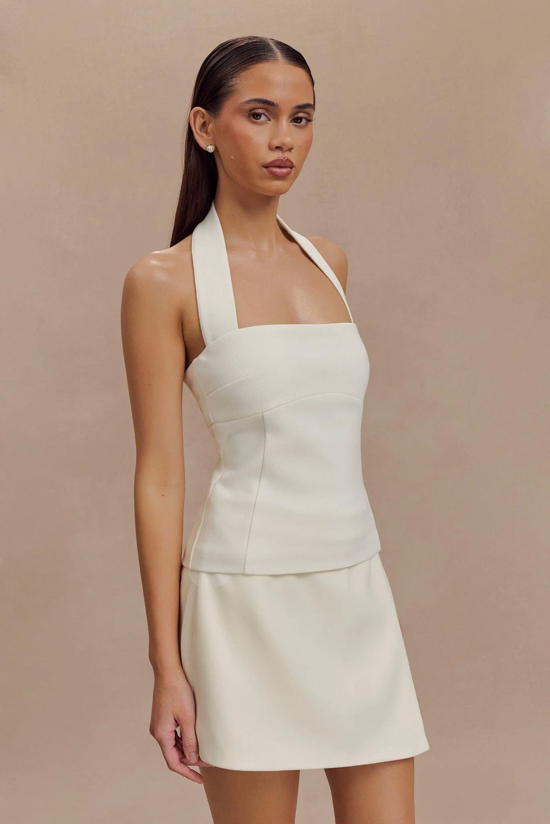 Amelita Suiting Halter Top - Ivory #6