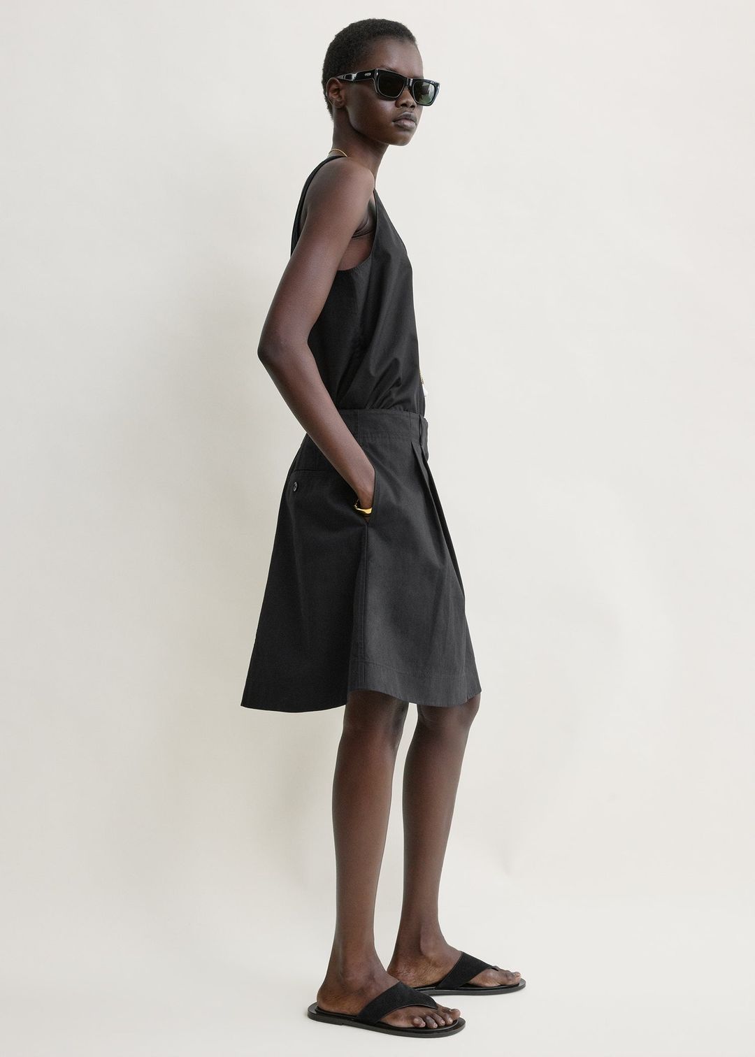 Chino skirt black