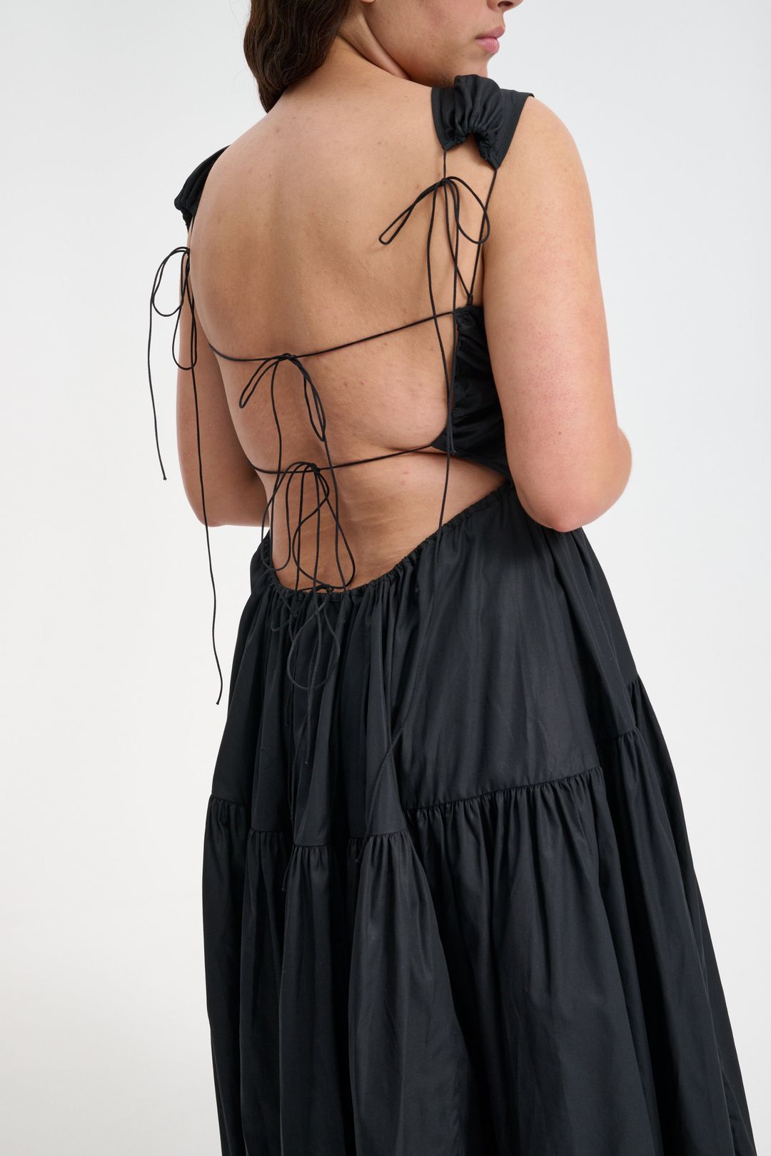 RUTH | GOWN COTTON BLACK #3