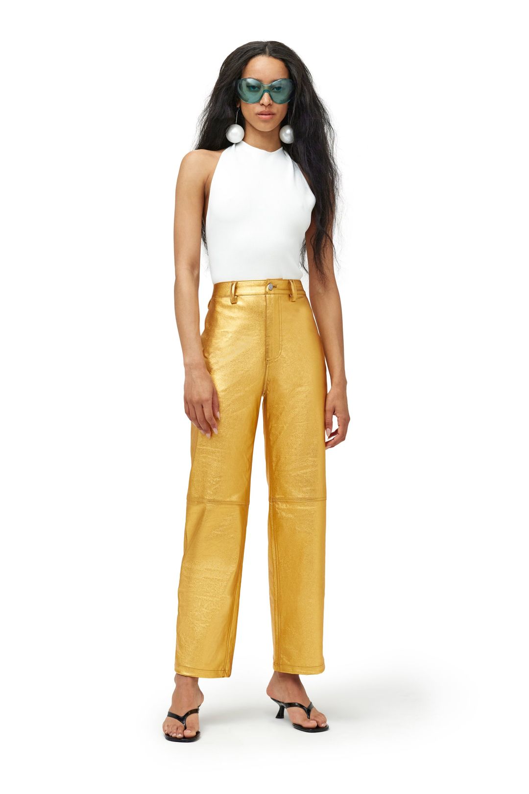 Trouser Pant in Cyber Orange