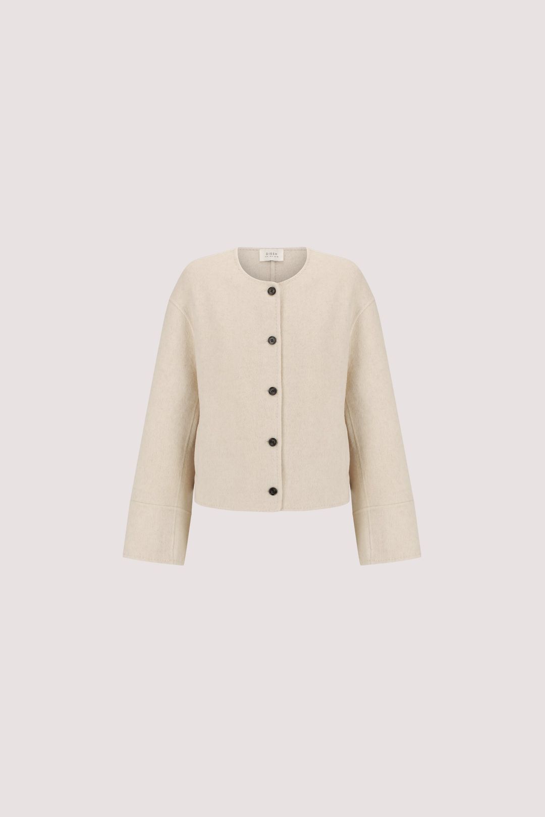 JACLYN IVORY MARLE CROPPED WOOL BLEND COAT #6