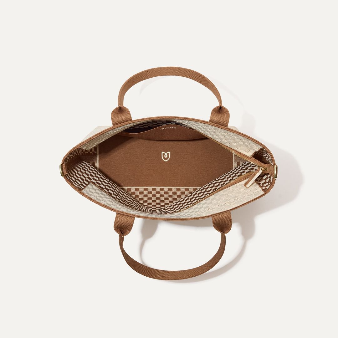 The Lightweight Zip Tote - Vanilla Wafer #6