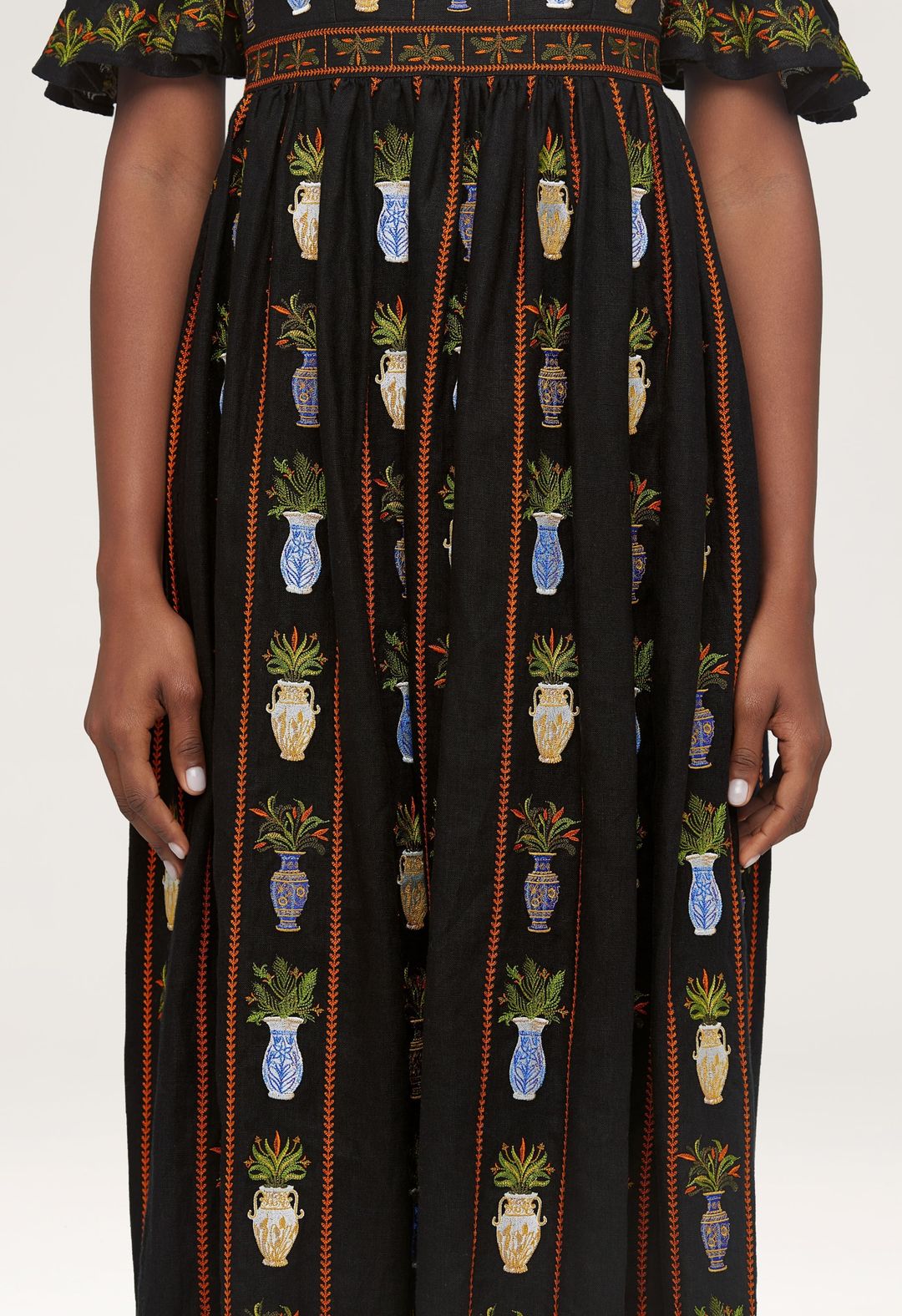 Sueno Anfora Linen Maxi Dress