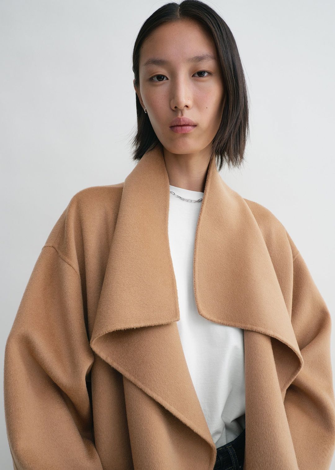 Signature wool cashmere coat camel #5
