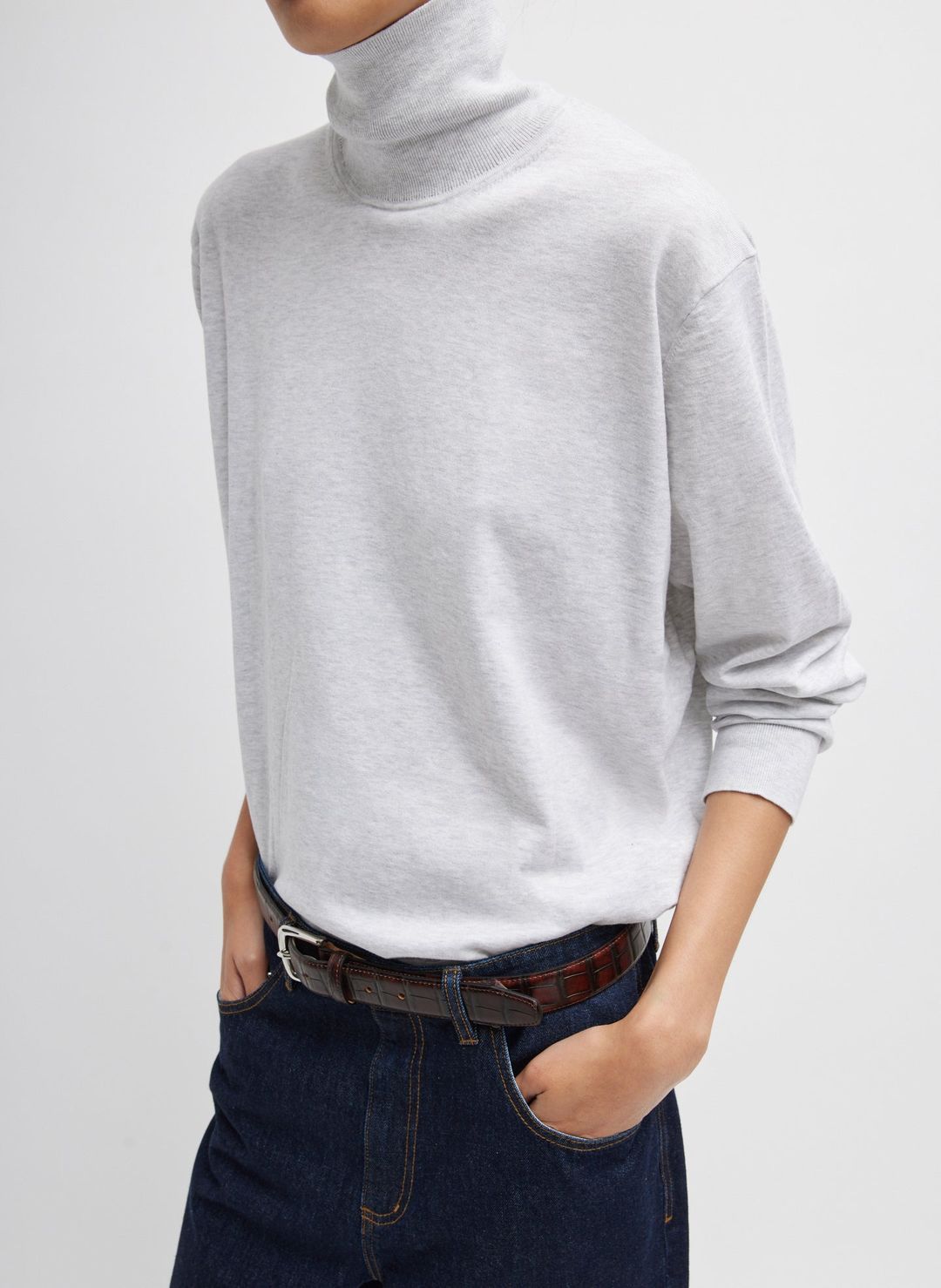 Super Fine Gauge Perfect Men's Turtleneck Pullover #6