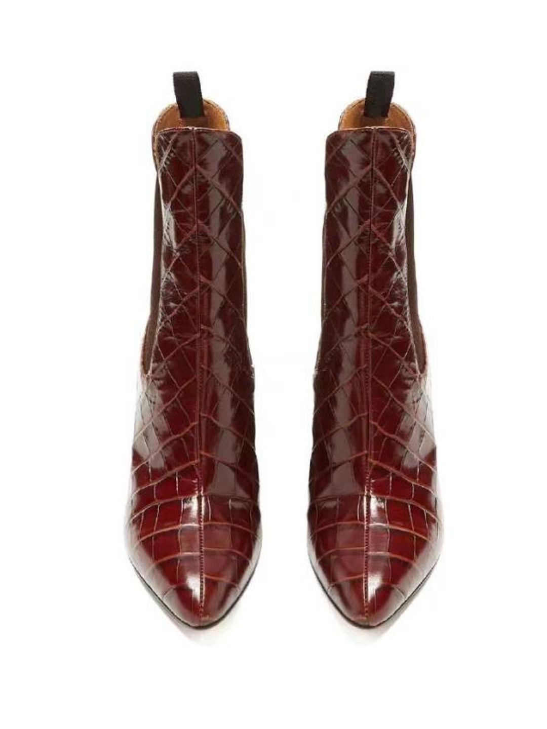 Clea Chelsea Ankle Boots in Red #3