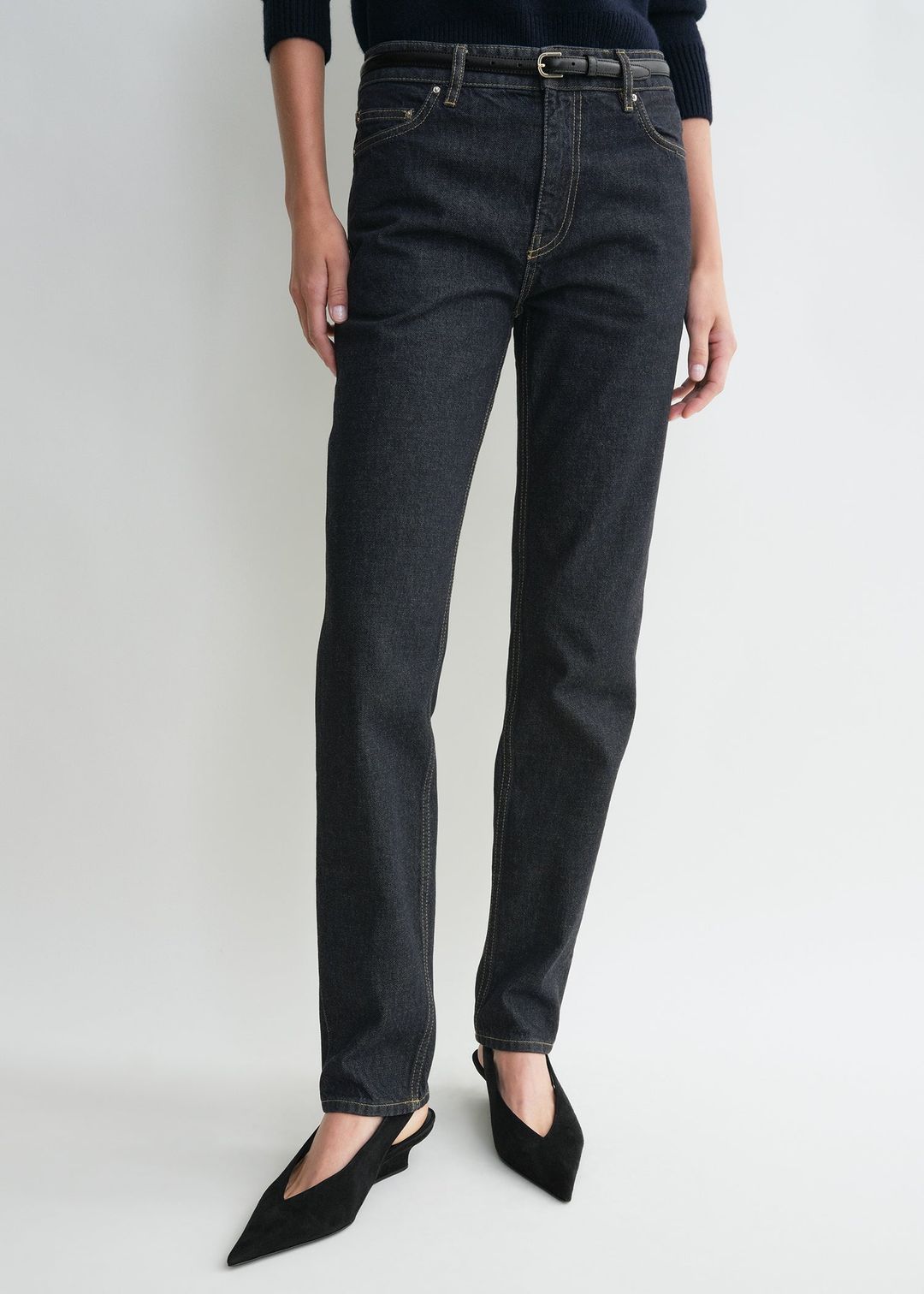 Low taper denim slate #4