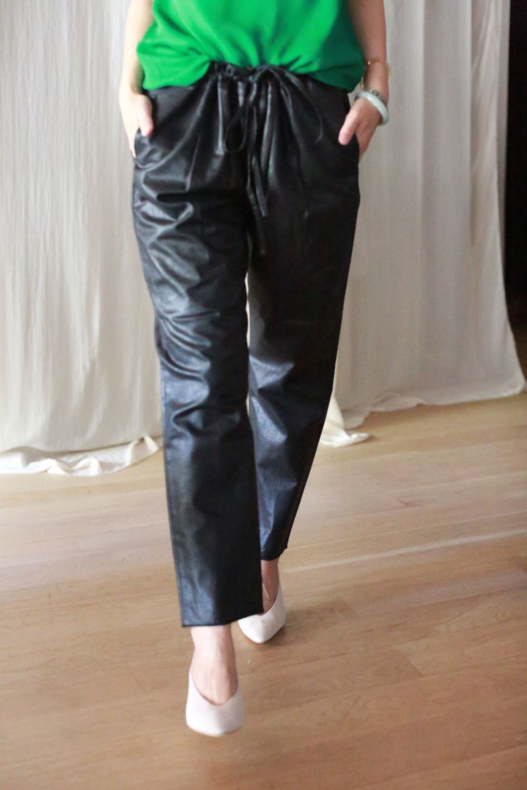 Waxed Linen Unisex Pants #4